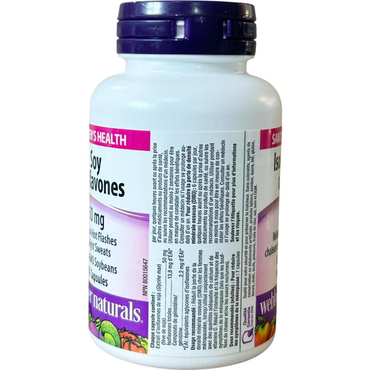 Isoflavonas de Soja Webber Naturals 50mg 90 Cápsulas