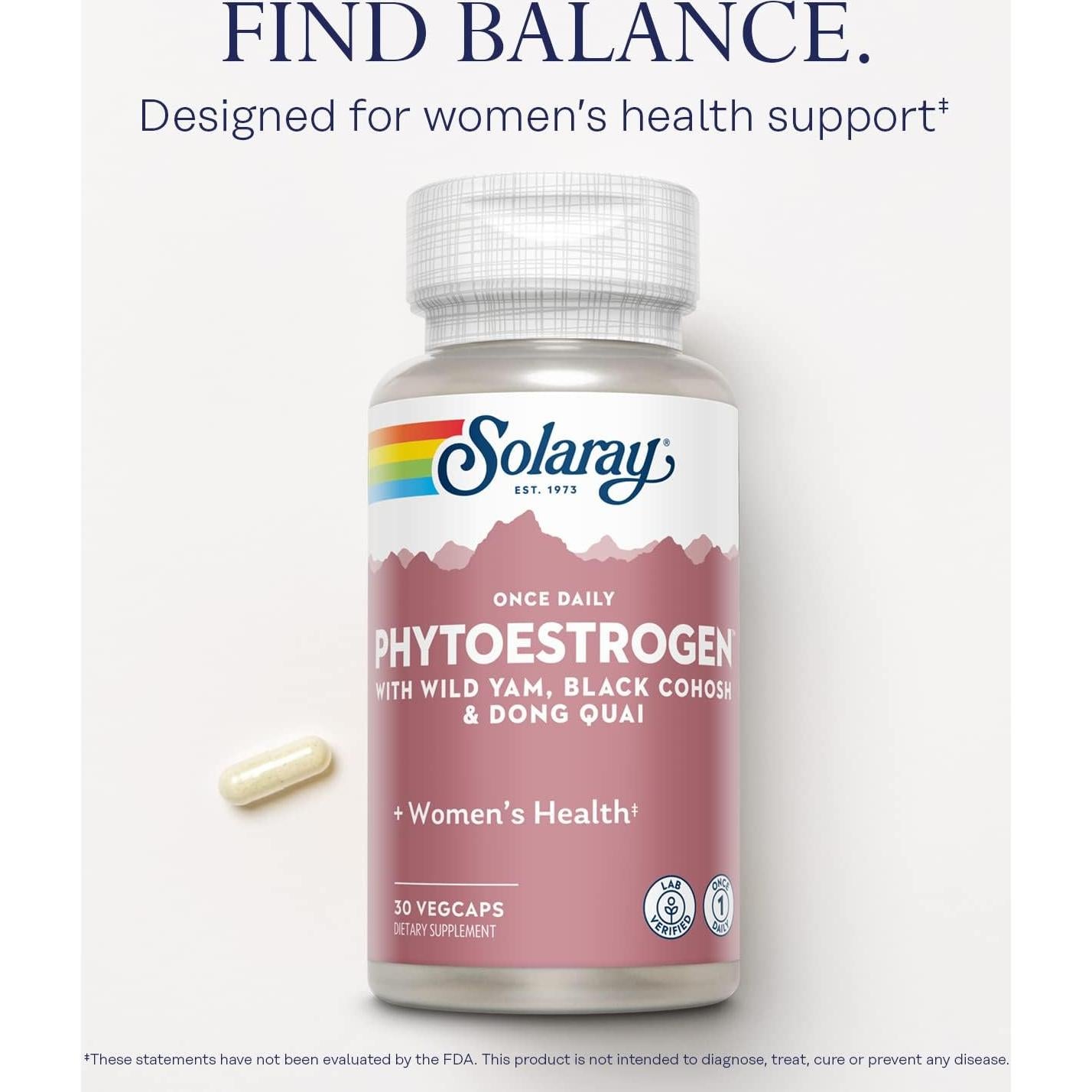 Suplemento Fitoadviento Solaray 30 VegCaps - Salud Mujer