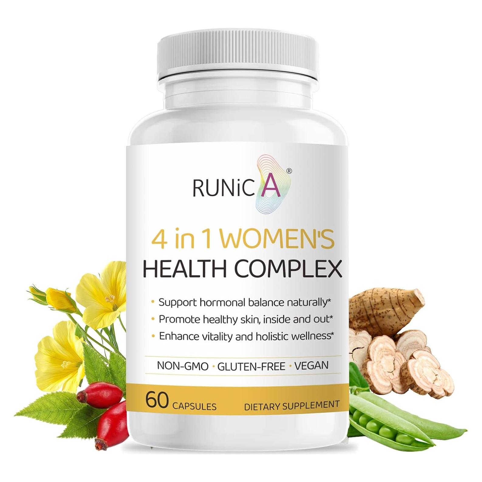 Suplemento Hormonal 4 en 1 RUNICA 60 Cápsulas Veganas