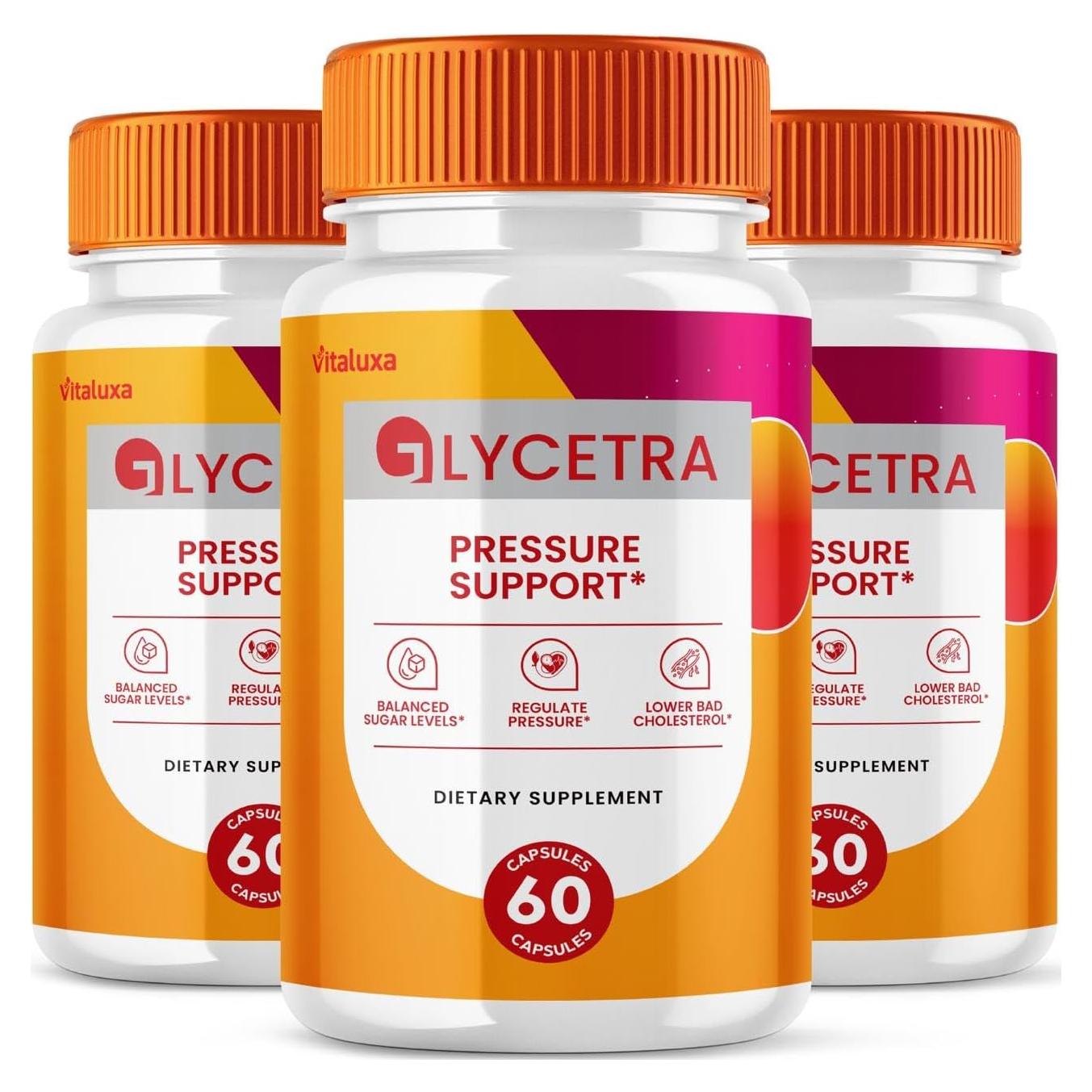 Cápsulas Glycetra Suplemento Natural 180 Ct Soporte Salud