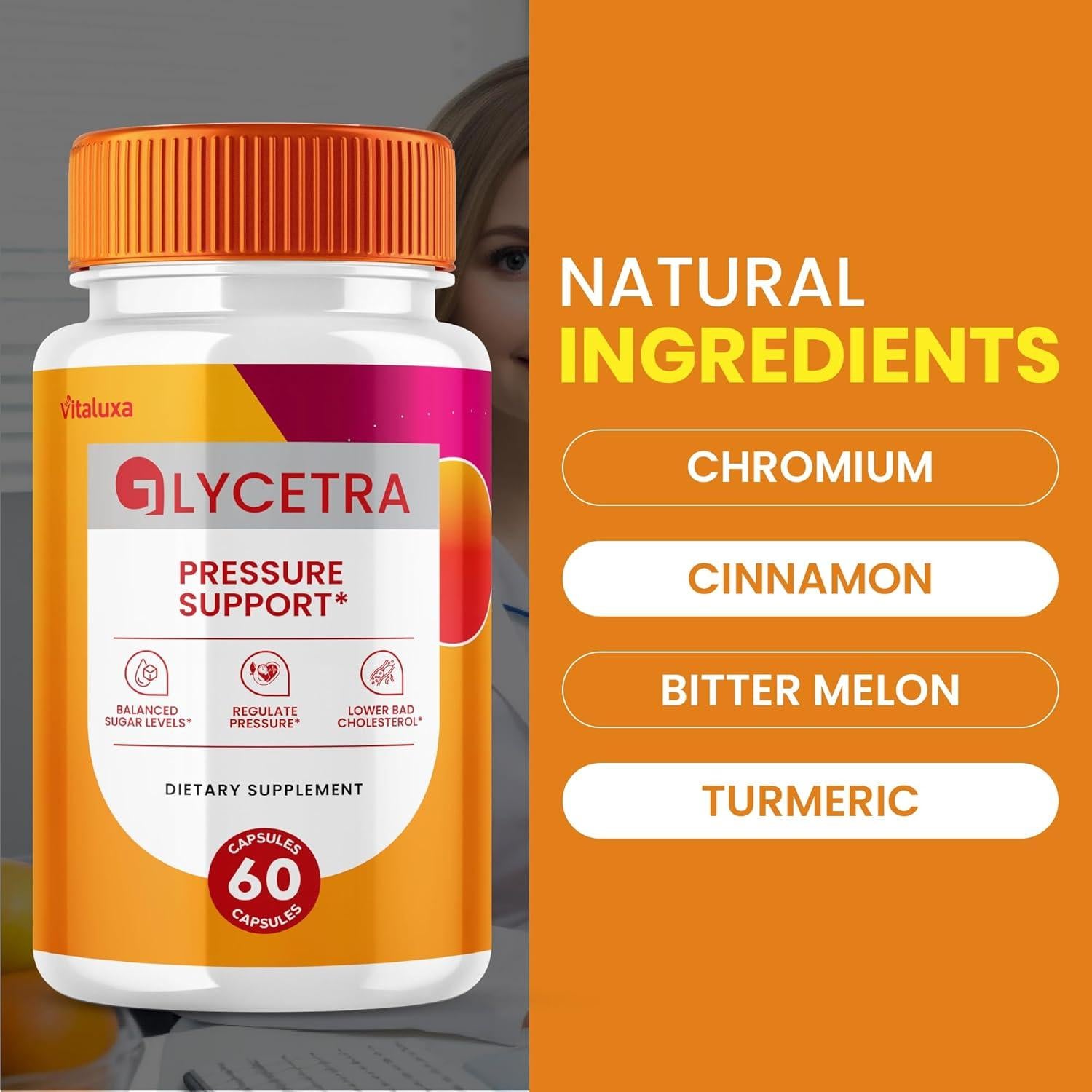 Cápsulas Glycetra Suplemento Natural 180 Ct Soporte Salud