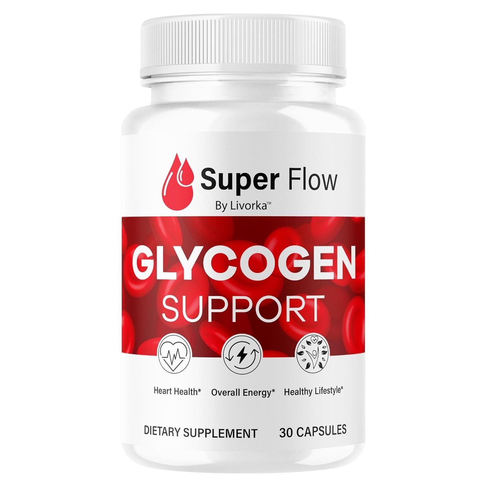 Cápsulas de Glucógeno SuperFlow - 30 Unidades Veganas