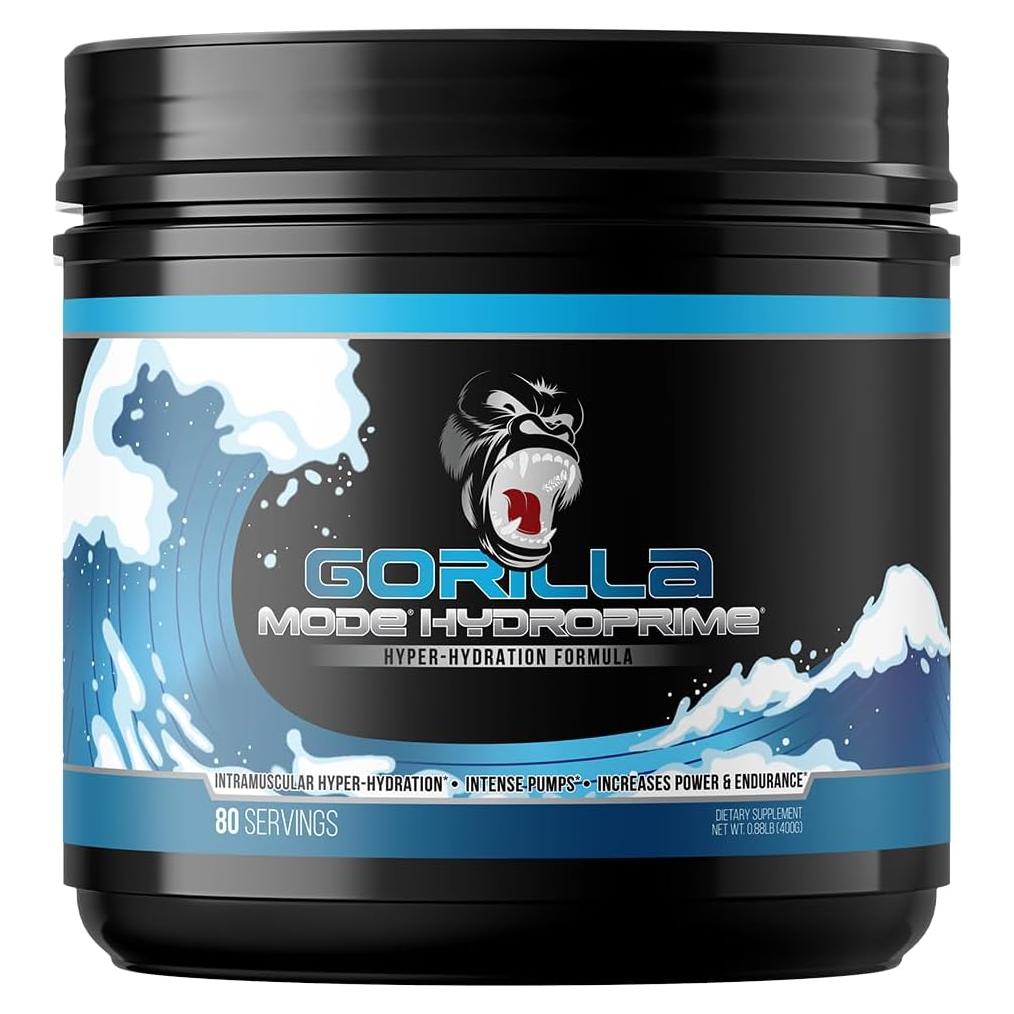 Glicerol Pre-Entrenamiento Gorilla Mind Hydroprime 400g - Hiper-Hidratación