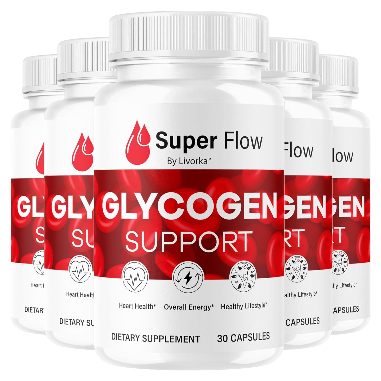SuperFlow Glucógeno - 150 Cápsulas Veganas para Bienestar
