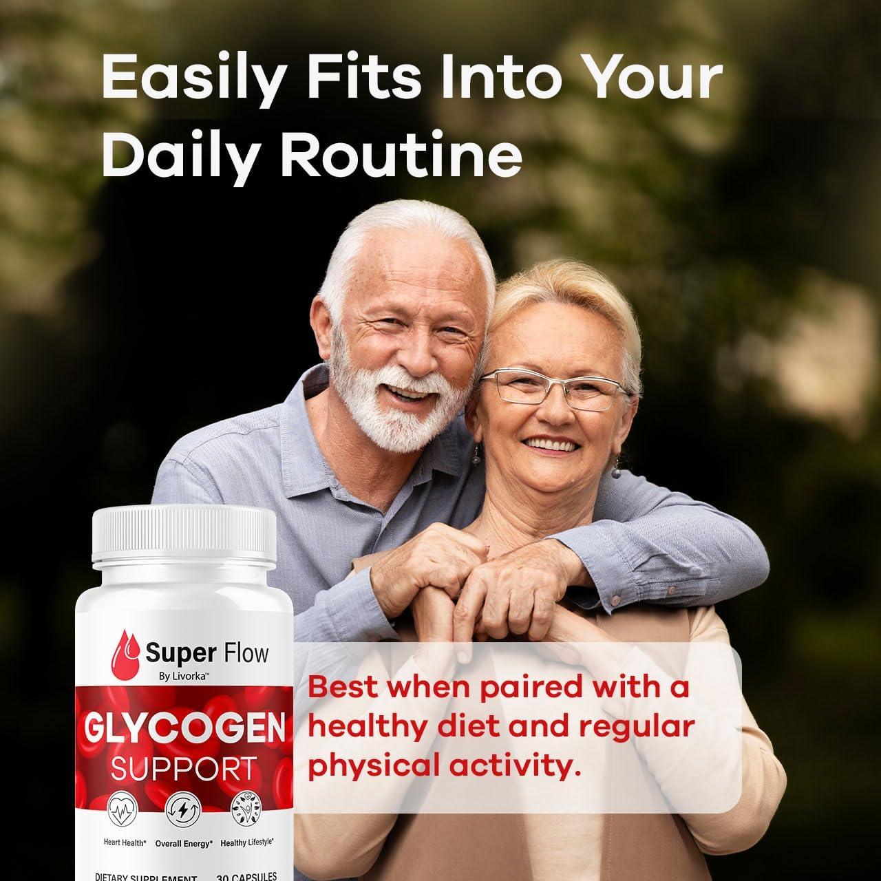 SuperFlow Glucógeno - 150 Cápsulas Veganas para Bienestar