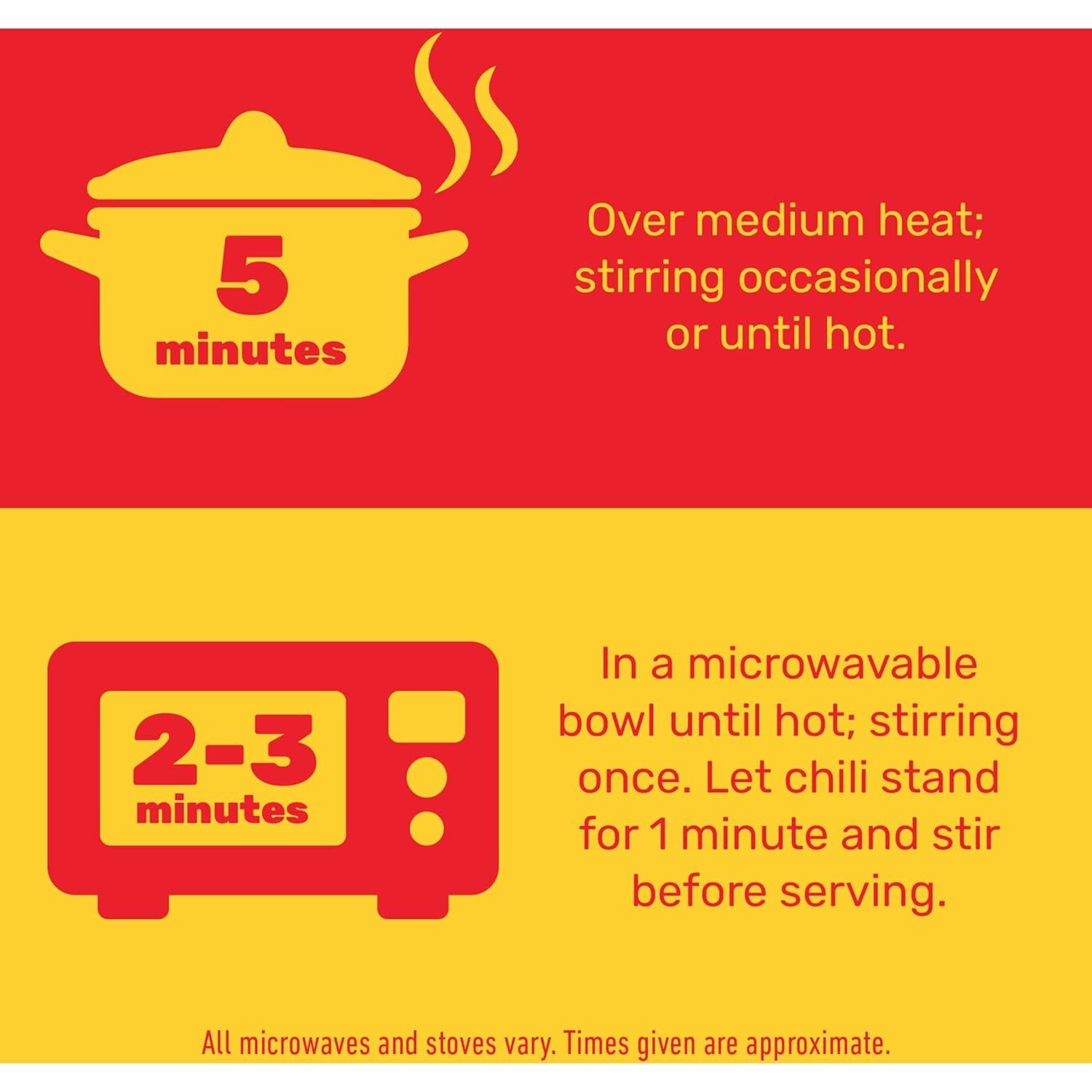 HORMEL Chili Vegetariano con Frijoles 12 Latas 425 g