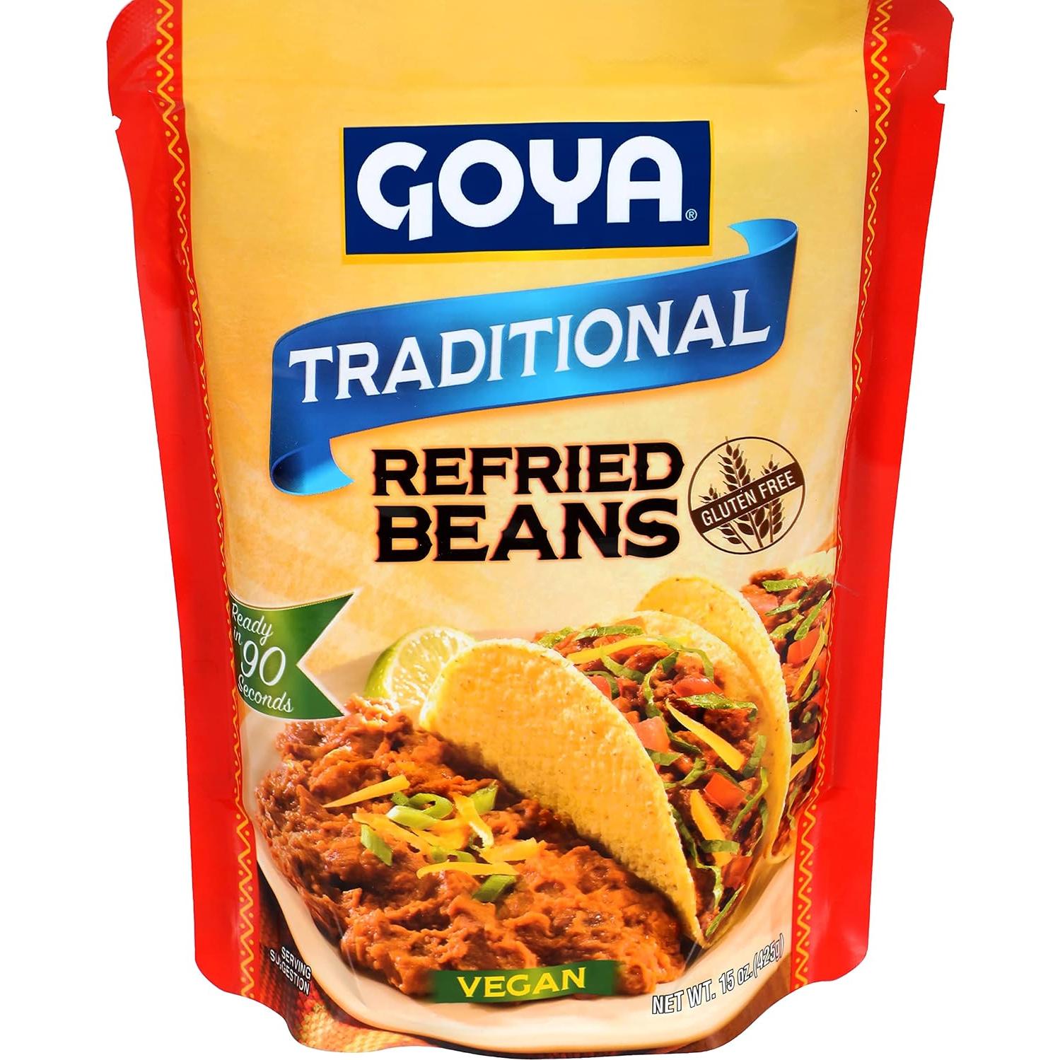 Frijoles Pintos Refritos Tradicionales Goya 425g - Paquete de 12