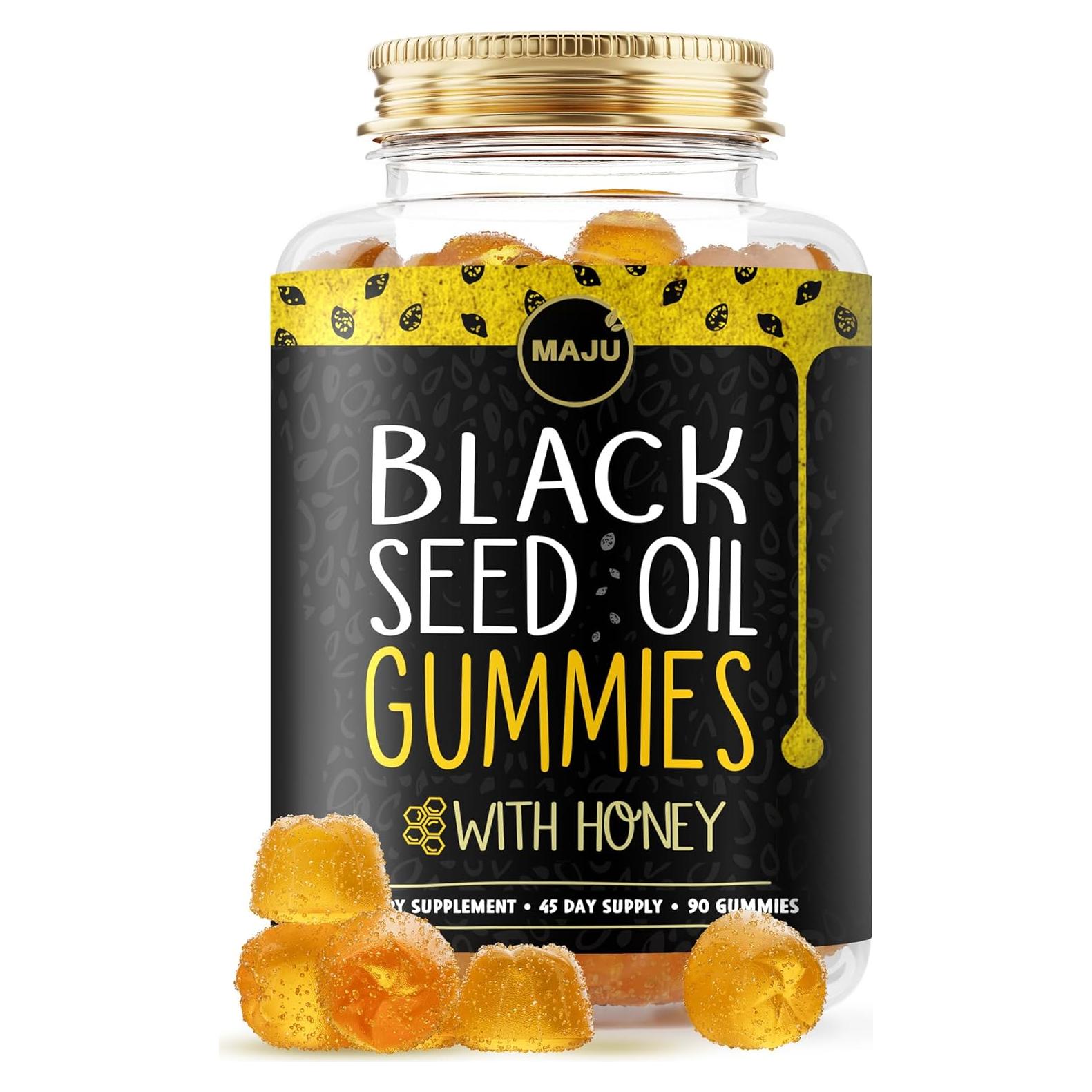 Gomitas de Aceite de Semilla Negra MAJU 90ct 500mg con Miel