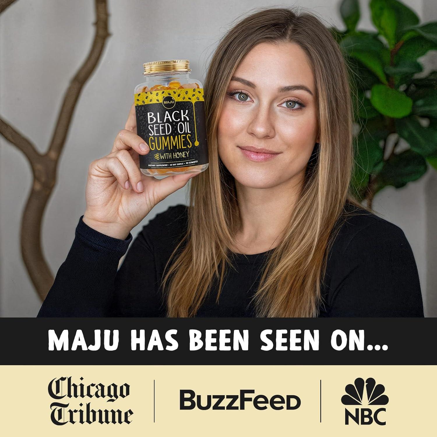 Gomitas de Aceite de Semilla Negra MAJU 90ct 500mg con Miel