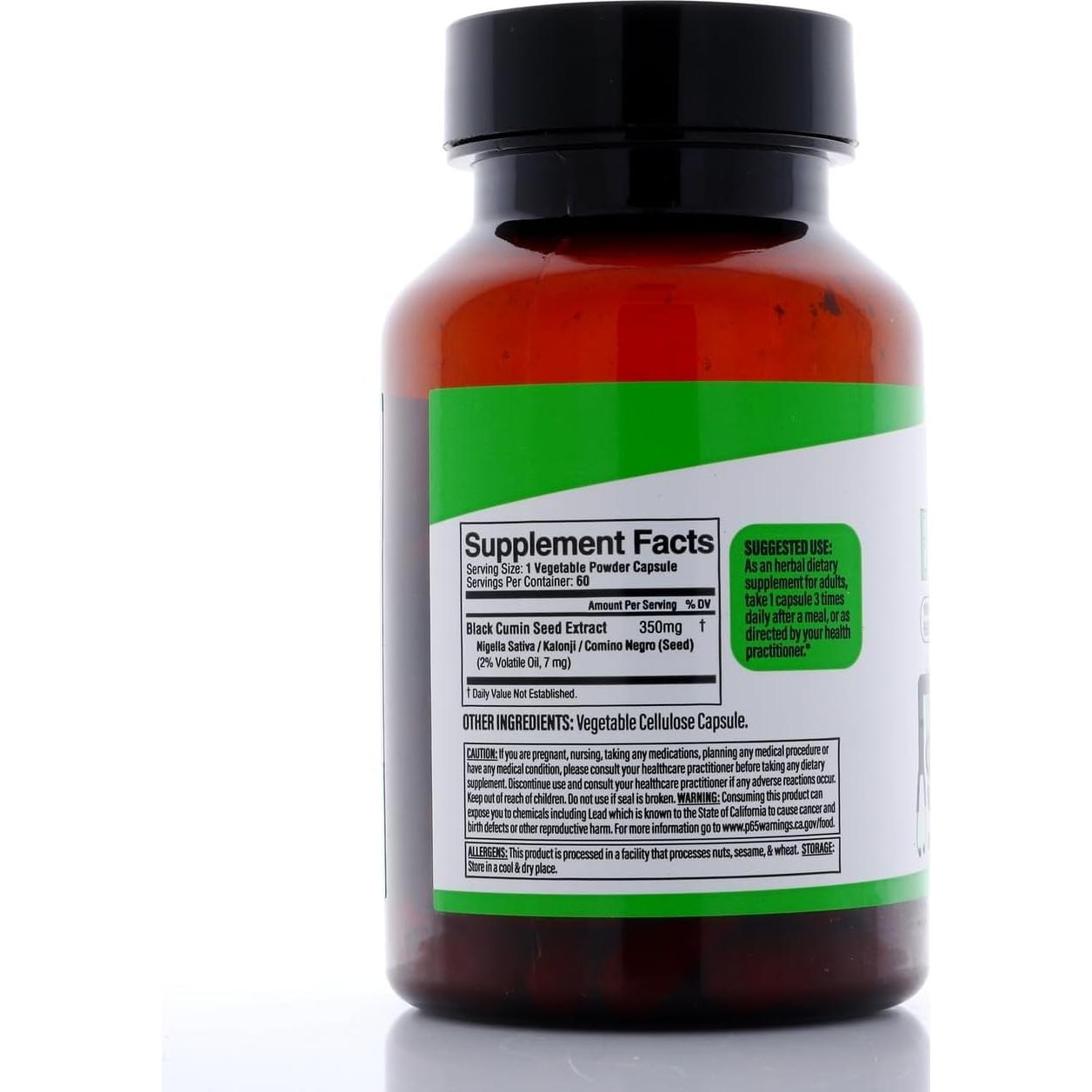 Extracto de Semilla Negra Dr. HERBALIST 350mg - 60 Cápsulas Veganas