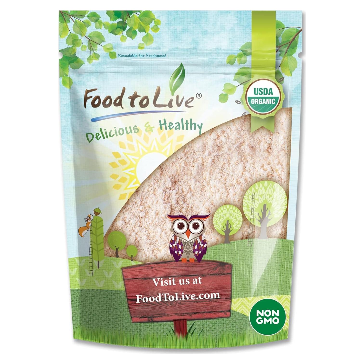 Harina de Lentejas Rojas Orgánica Food to Live 340g - Alta en Proteína