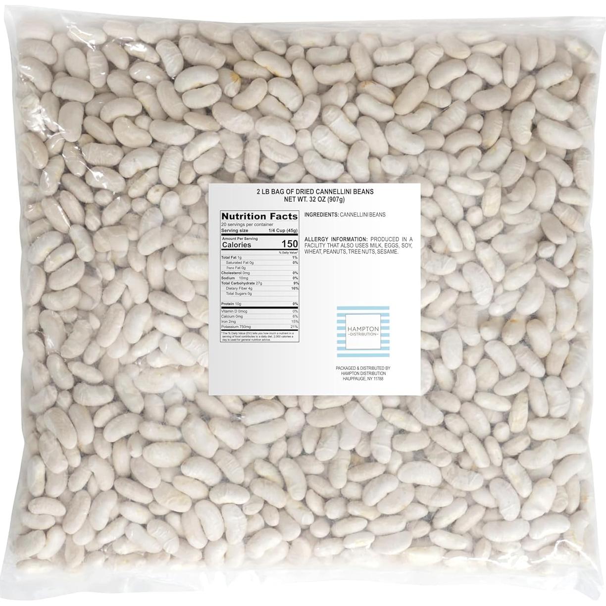 Frijoles Cannellini Secos 907g - Hampton Distribution