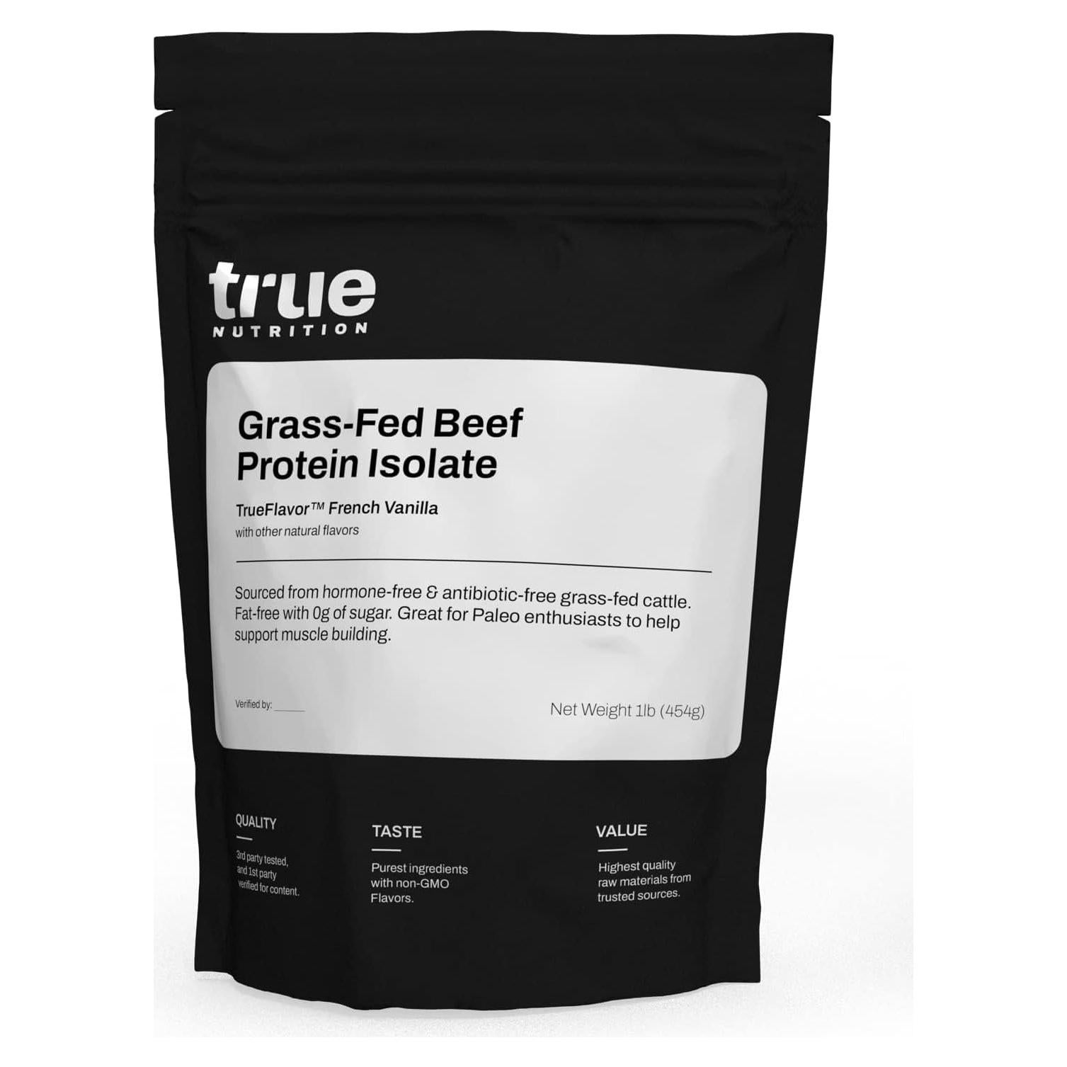 Proteína Aislada de Carne de Res True Nutrition 0.45kg Vainilla