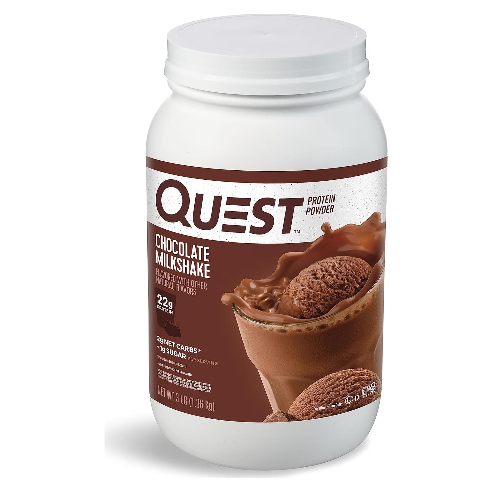 Polvo de Proteína Chocolate con Leche Quest 1.36kg 22g Proteína