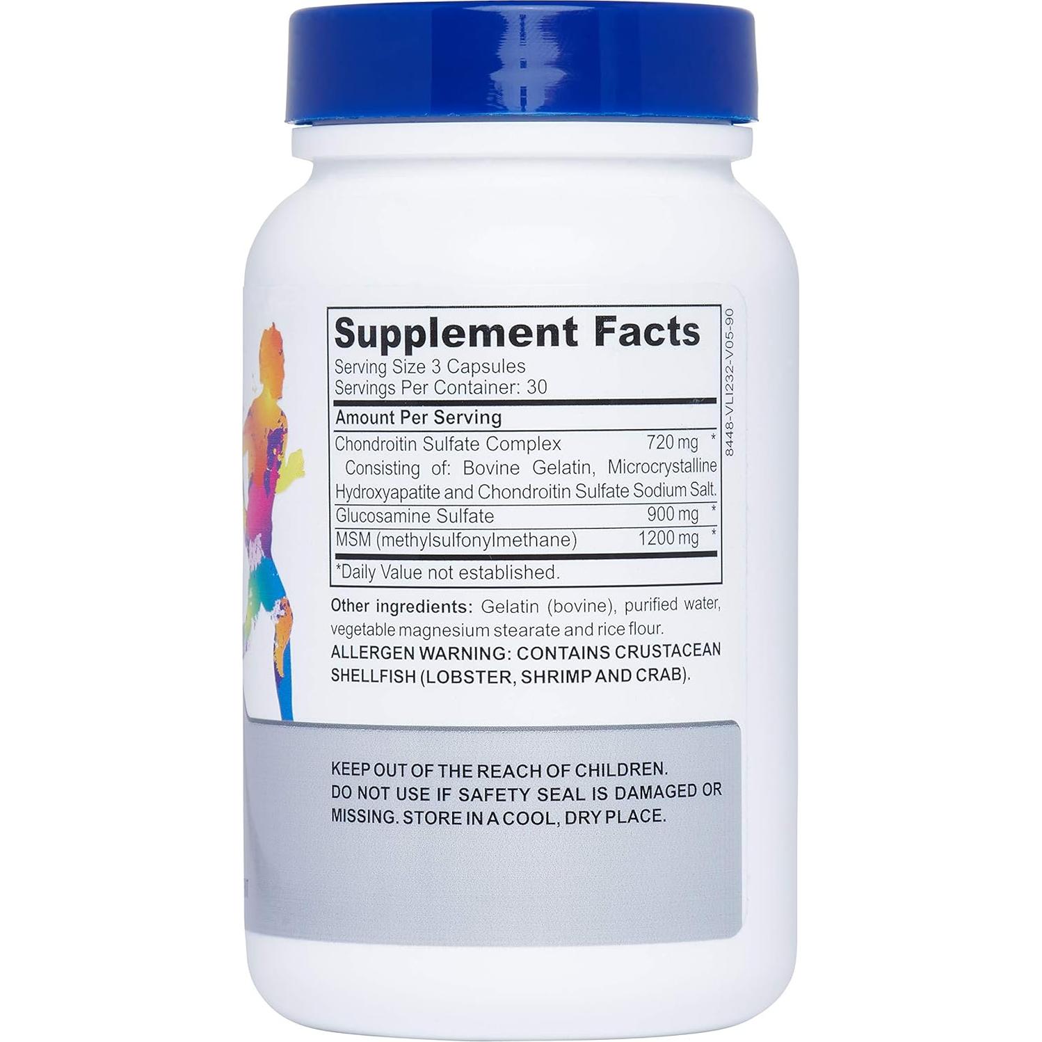 Suplemento Articular Peregrune - Glucosamina, Condroitina, MSM - 90 Cápsulas