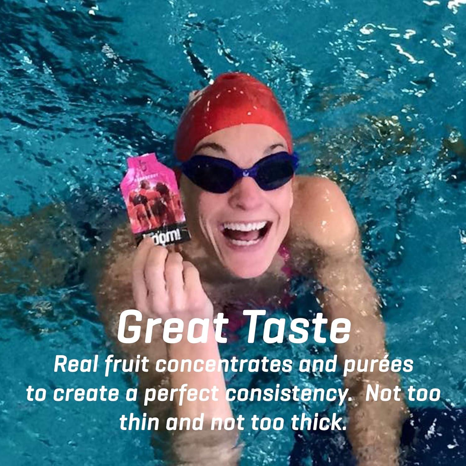 Gel Energético Boom Nutrition Plátano Durazno 28g - Paquete de 24