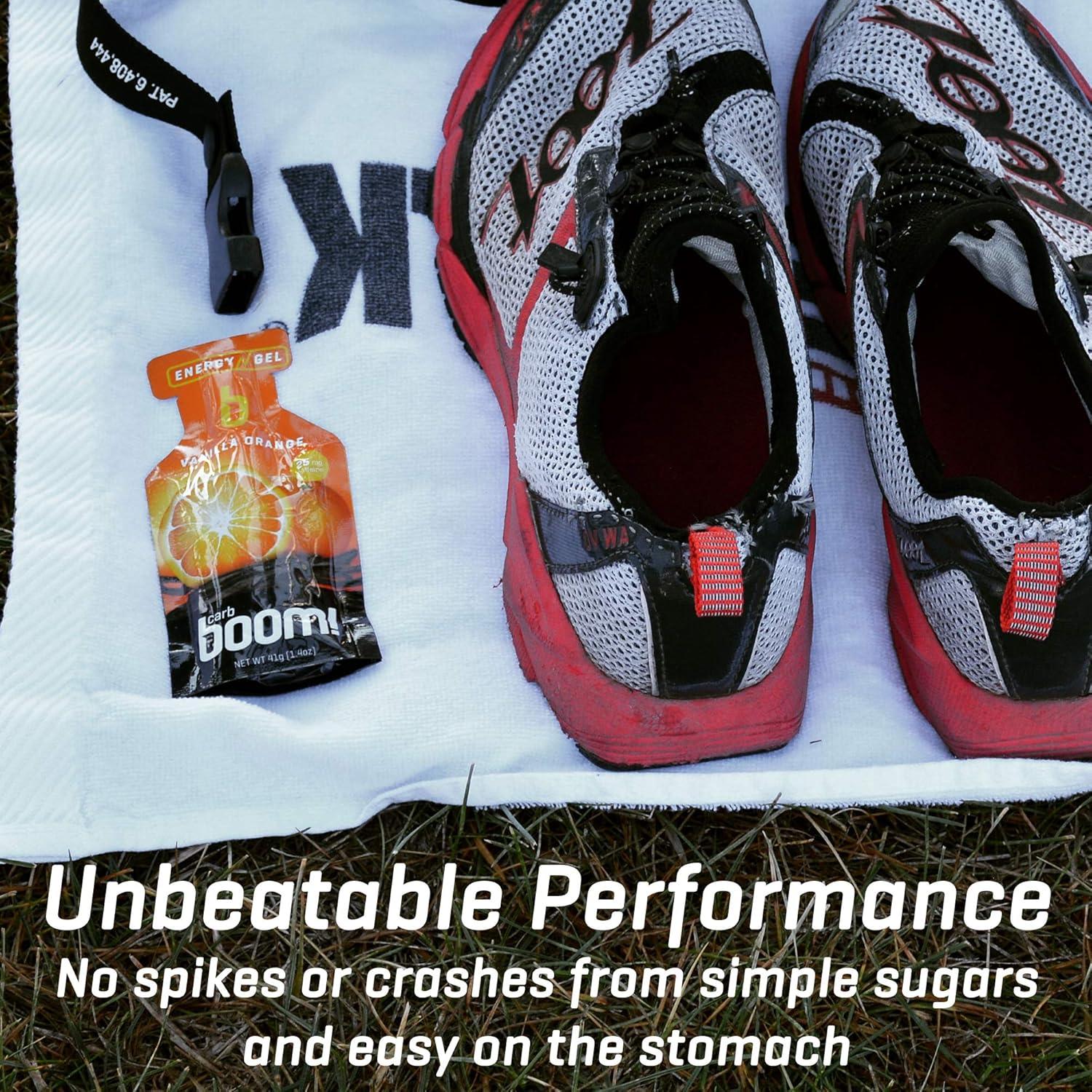 Gel Energético Boom Nutrition Plátano Durazno 28g - Paquete de 24