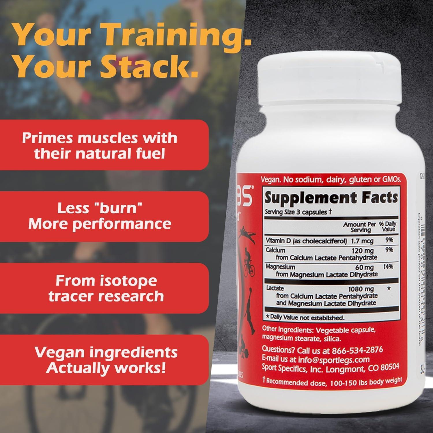 Suplemento Pre Entrenamiento SportLegs 120 Cápsulas - Aumento de Rendimiento