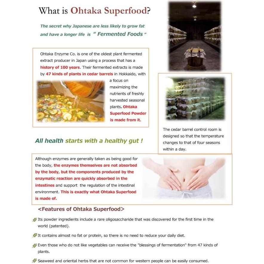 Ohtaka Superfood Sinbiótico 100 Mil Millones CFU 47 Plantas