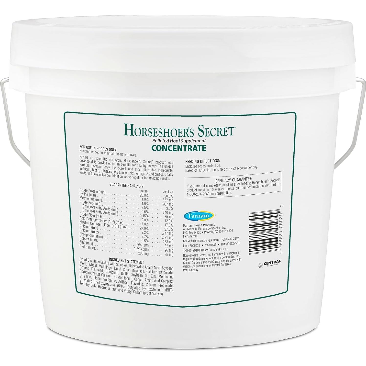 Suplemento de Pezuña en Pellets Horseshoer's Secret 1.7 kg