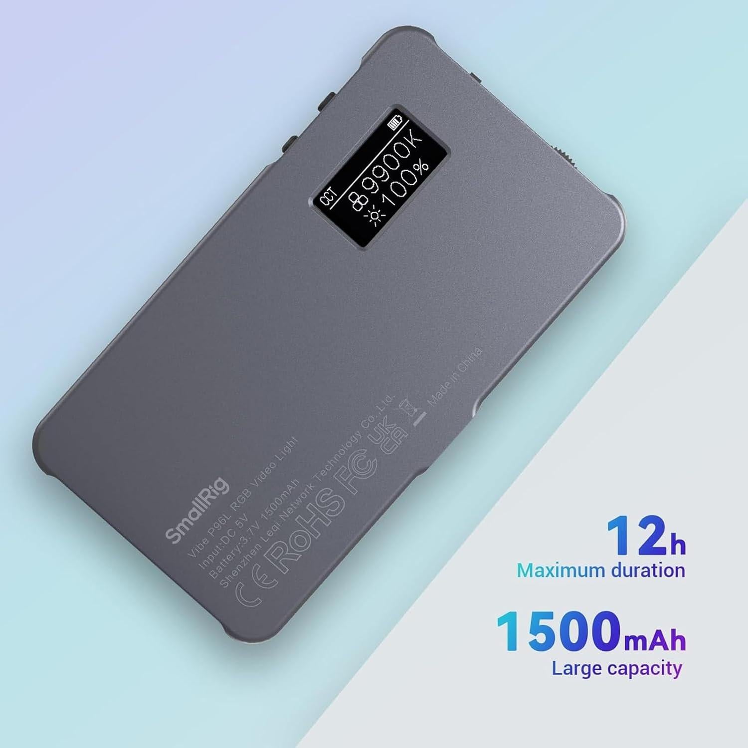 Luz de Video RGB SmallRig P96L LED Portátil 2500-8000K