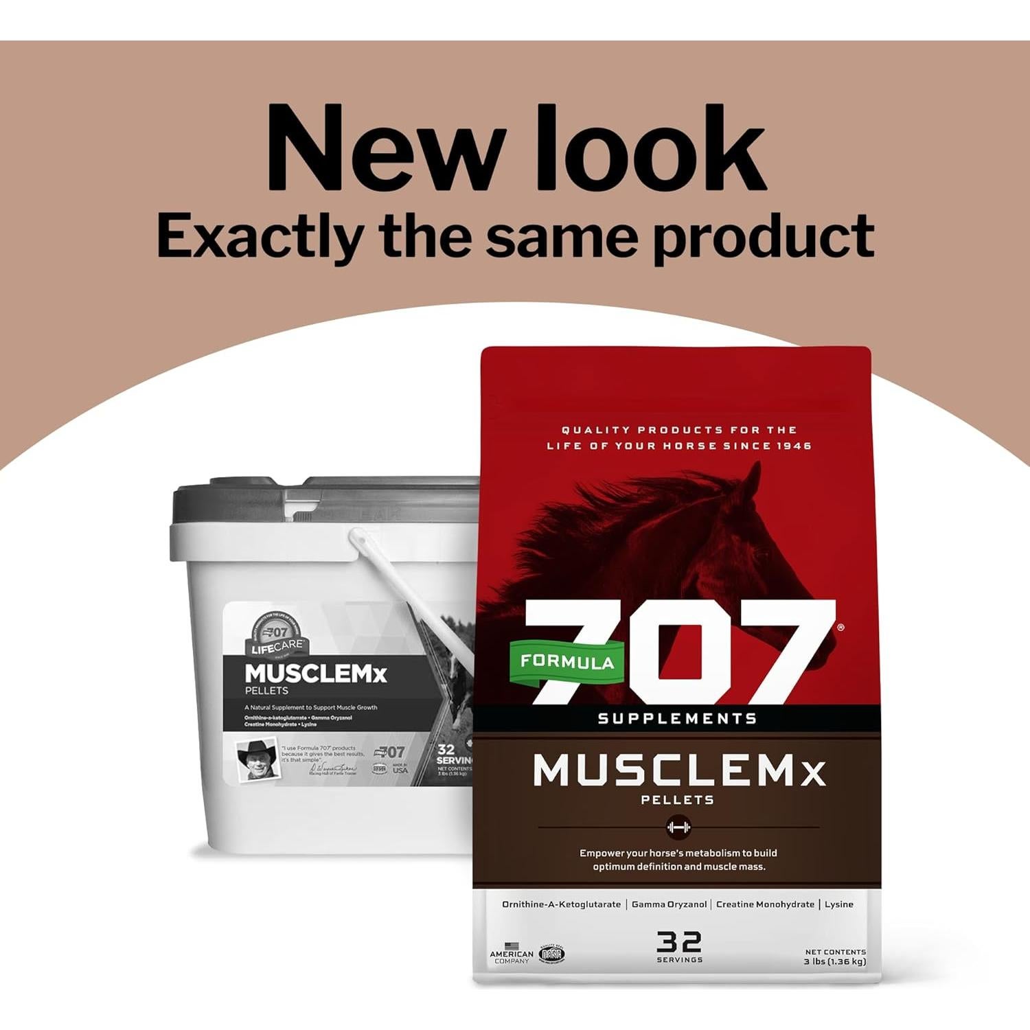 Suplemento Equino Formula 707 MuscleMx 1.36 kg - Acondicionador Muscular