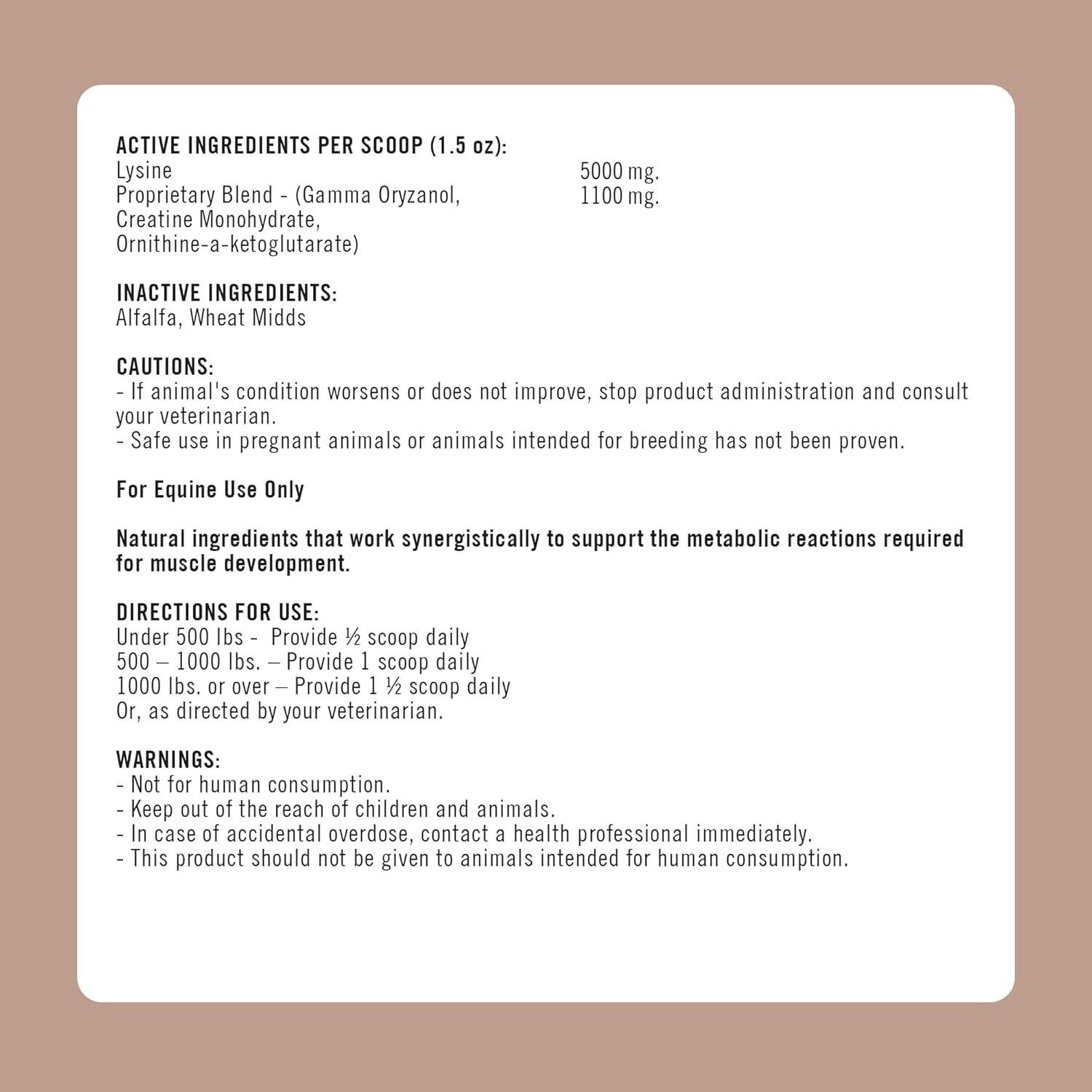 Suplemento Equino Formula 707 MuscleMx 1.36 kg - Acondicionador Muscular