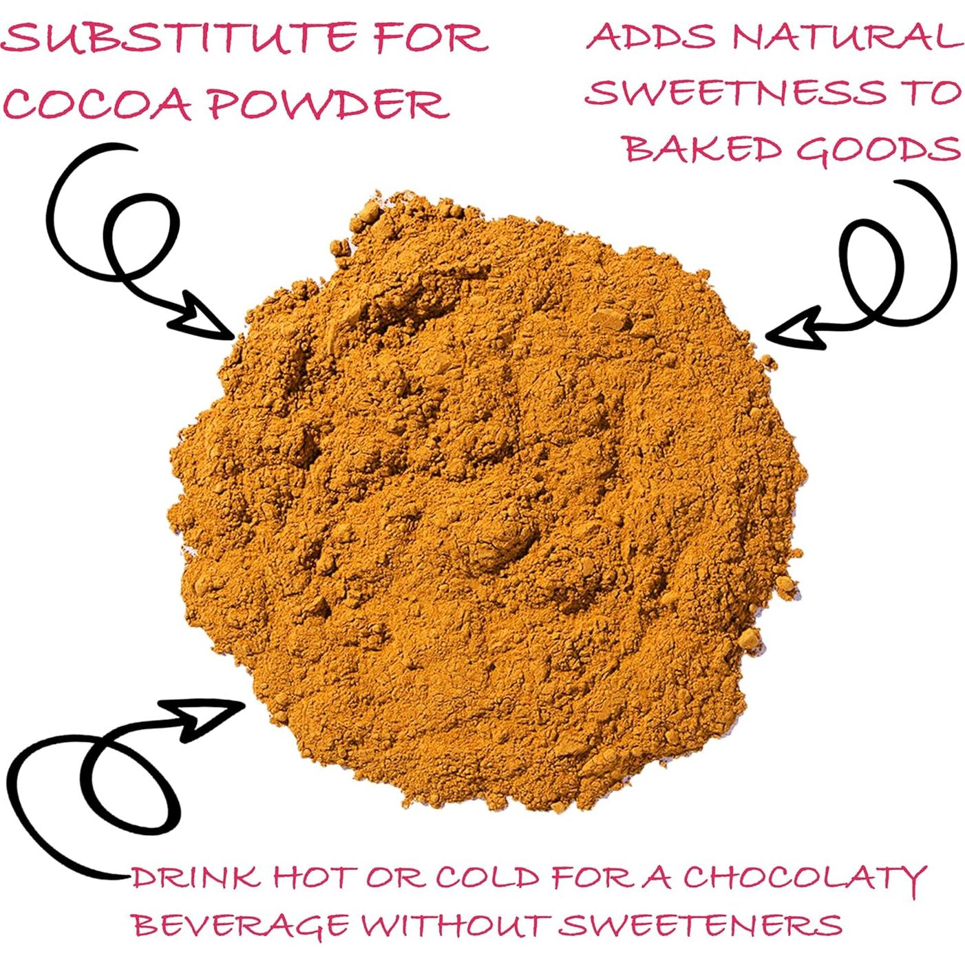 Polvo de Algarrobo Orgánico Worldwide Botanicals 454 g Tostado Medio