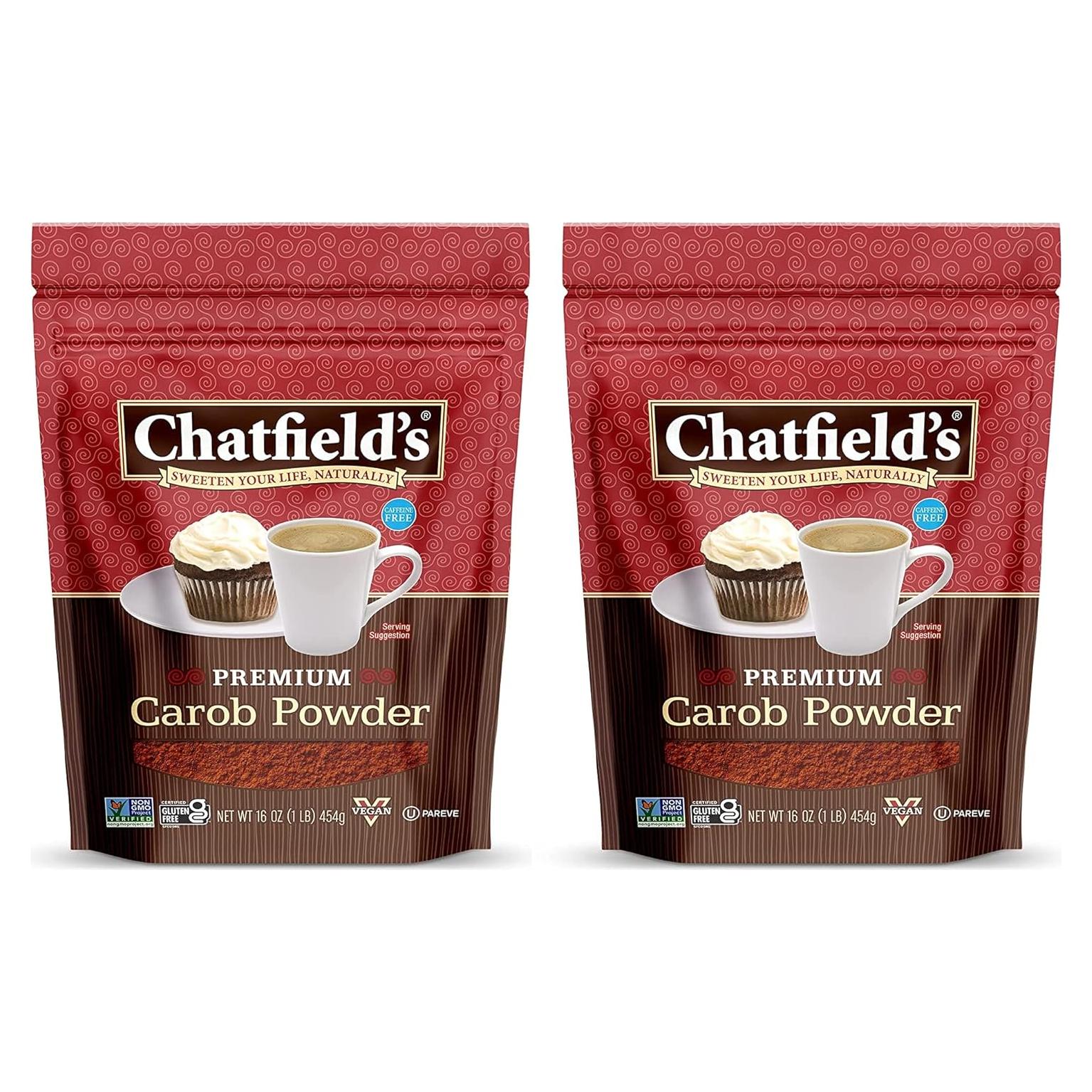 Polvo de Algarrobo Chatfield 907g - Sin Cafeína, Vegano, Sin Gluten