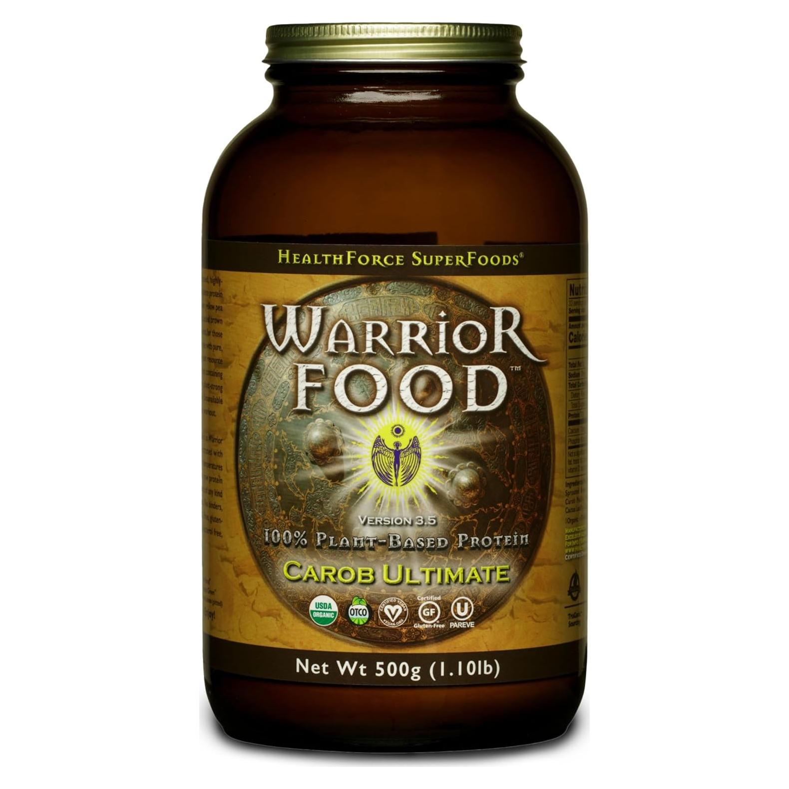 Proteína en Polvo HealthForce Warrior Food 500g Sabor Algarrobo