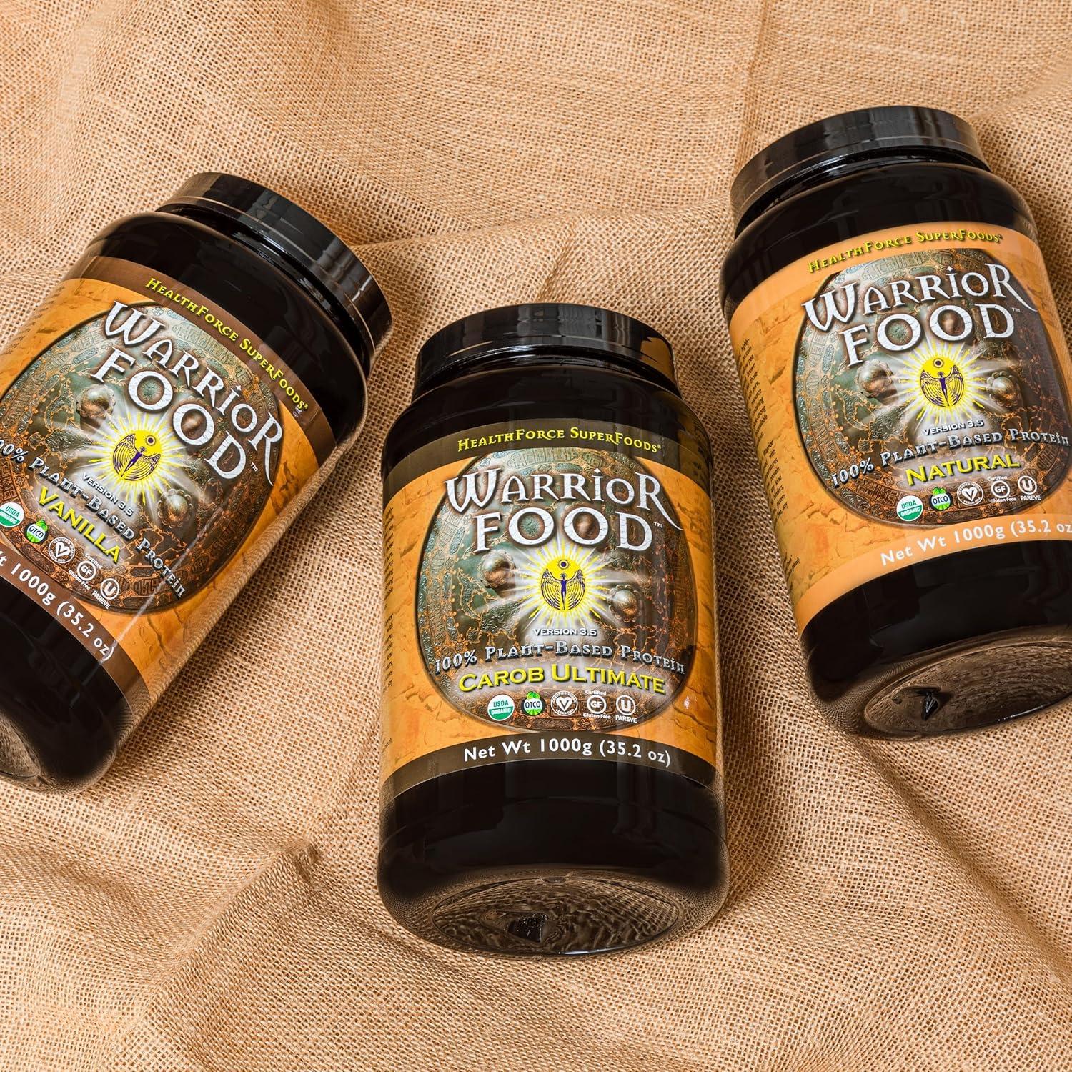 Proteína en Polvo HealthForce Warrior Food 500g Sabor Algarrobo