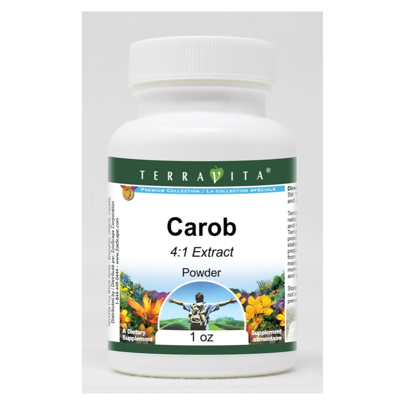 Polvo de Algarrobo 4:1 TerraVita 28.35 g Sin Rellenos