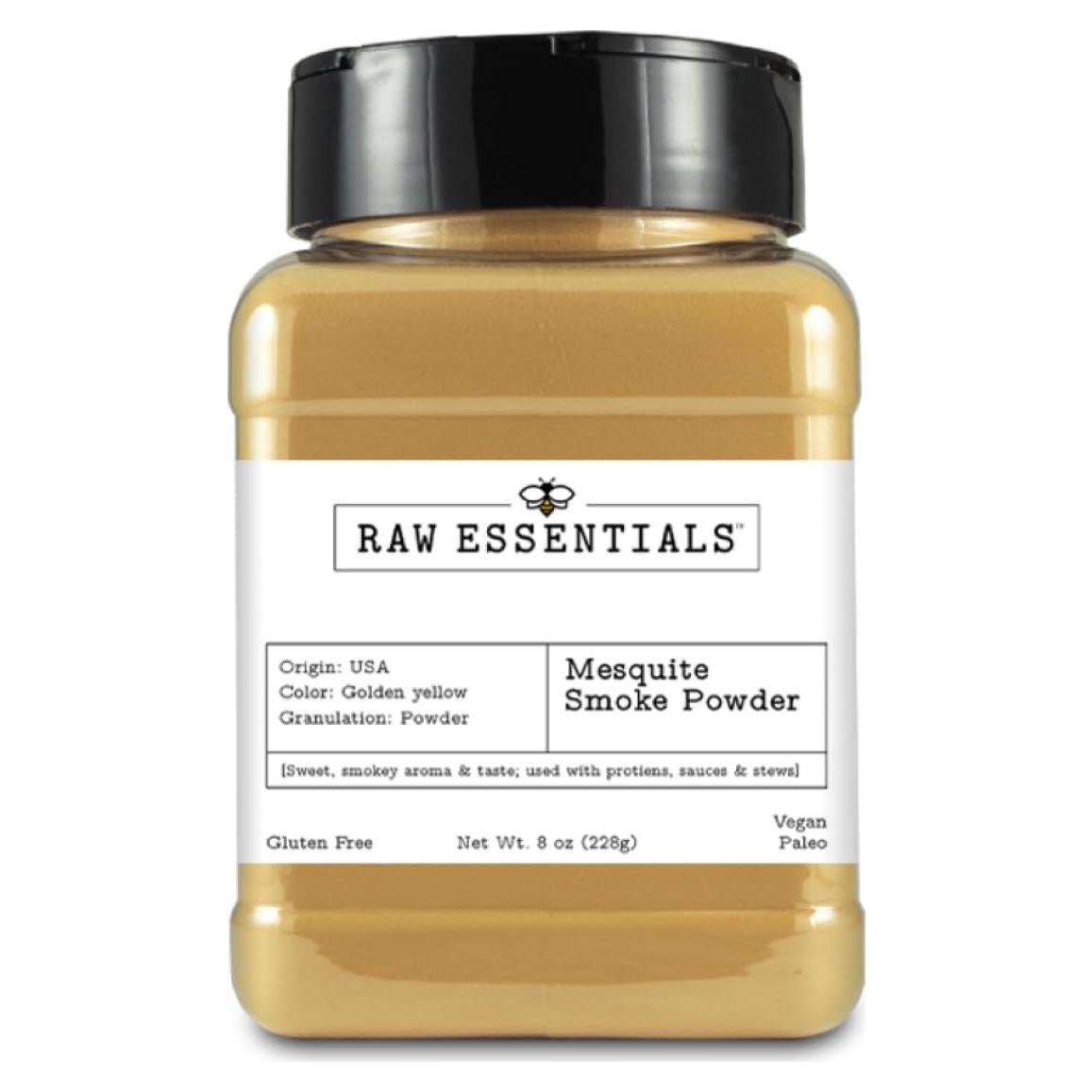 Polvo de Humo de Mesquite Esencial Crudo 226.8g - Sabor Ahumado