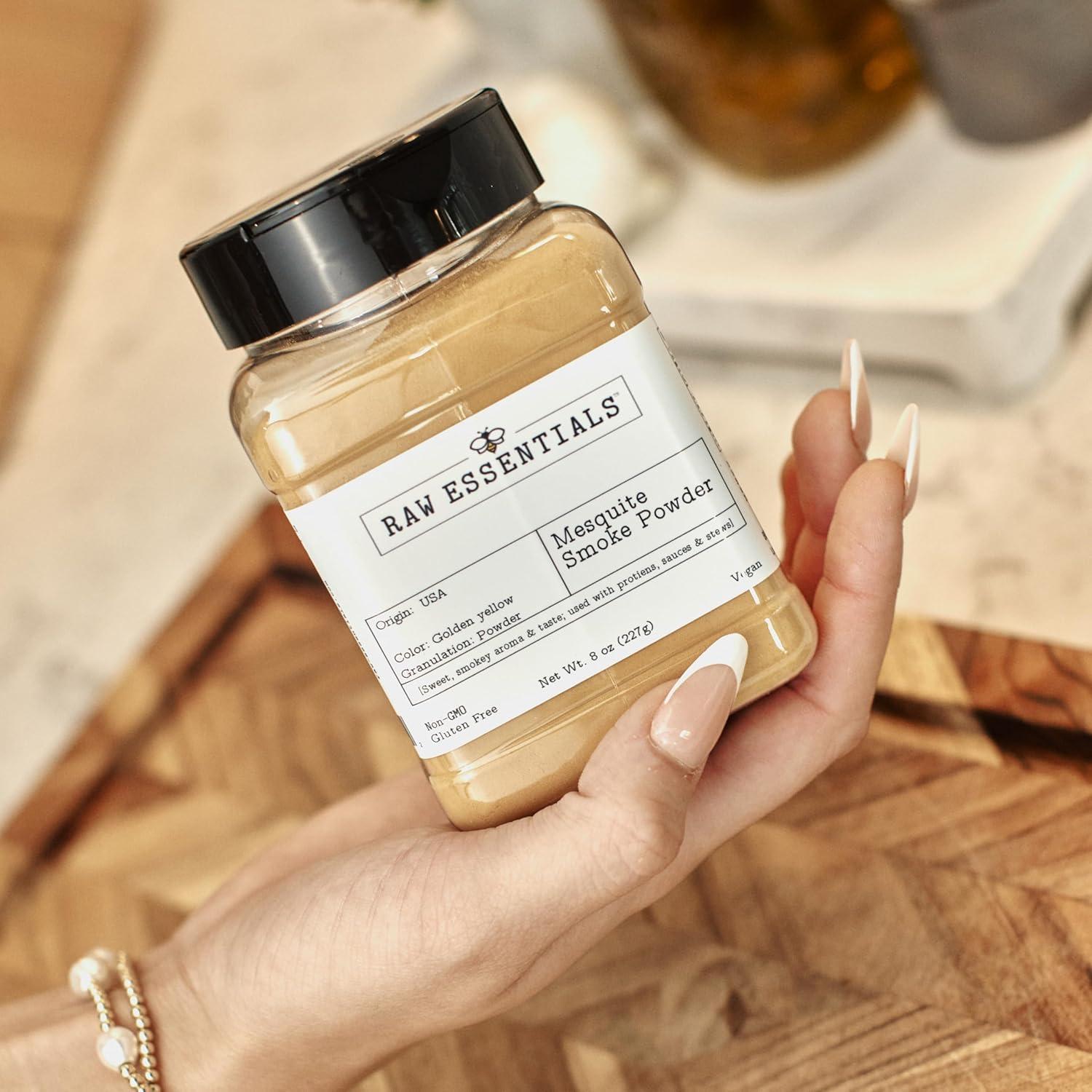 Polvo de Humo de Mesquite Esencial Crudo 226.8g - Sabor Ahumado