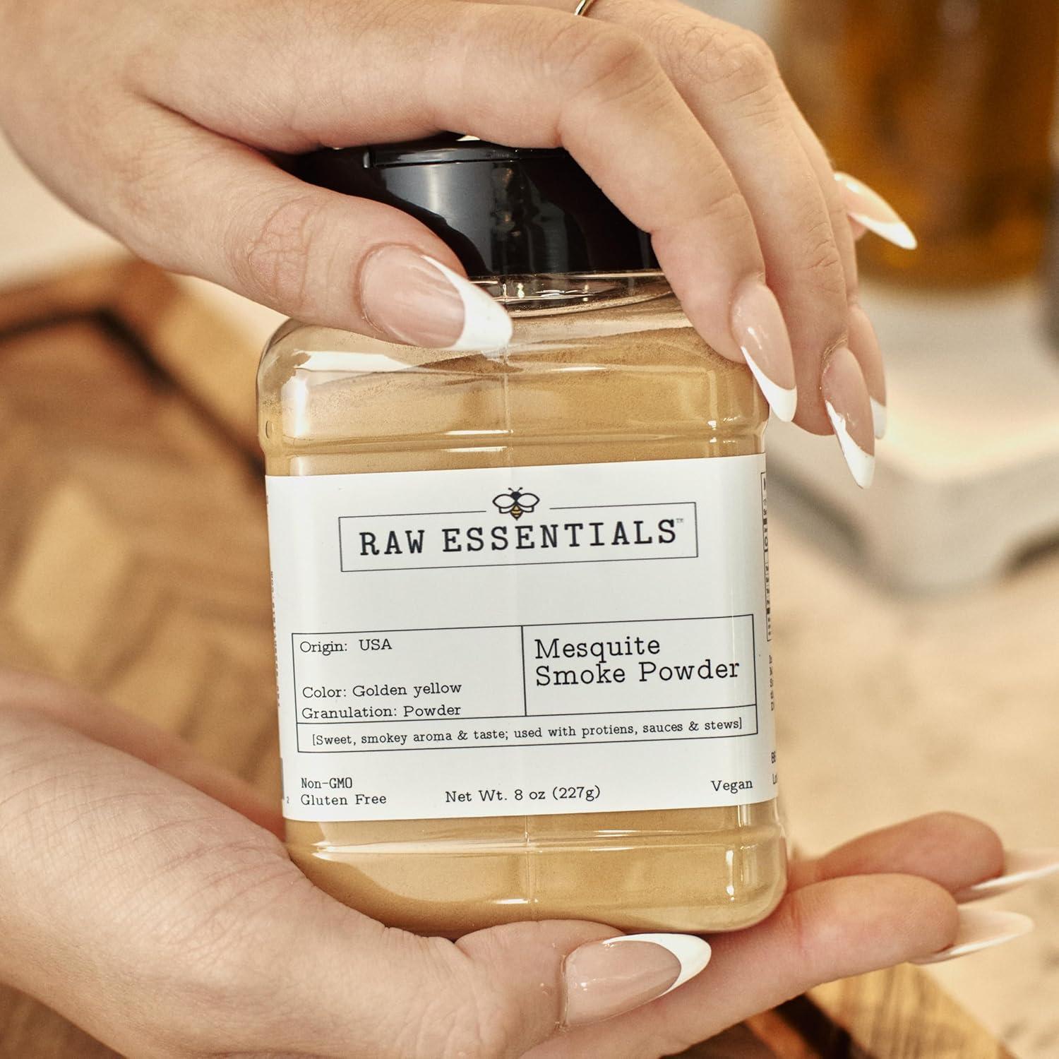 Polvo de Humo de Mesquite Esencial Crudo 226.8g - Sabor Ahumado