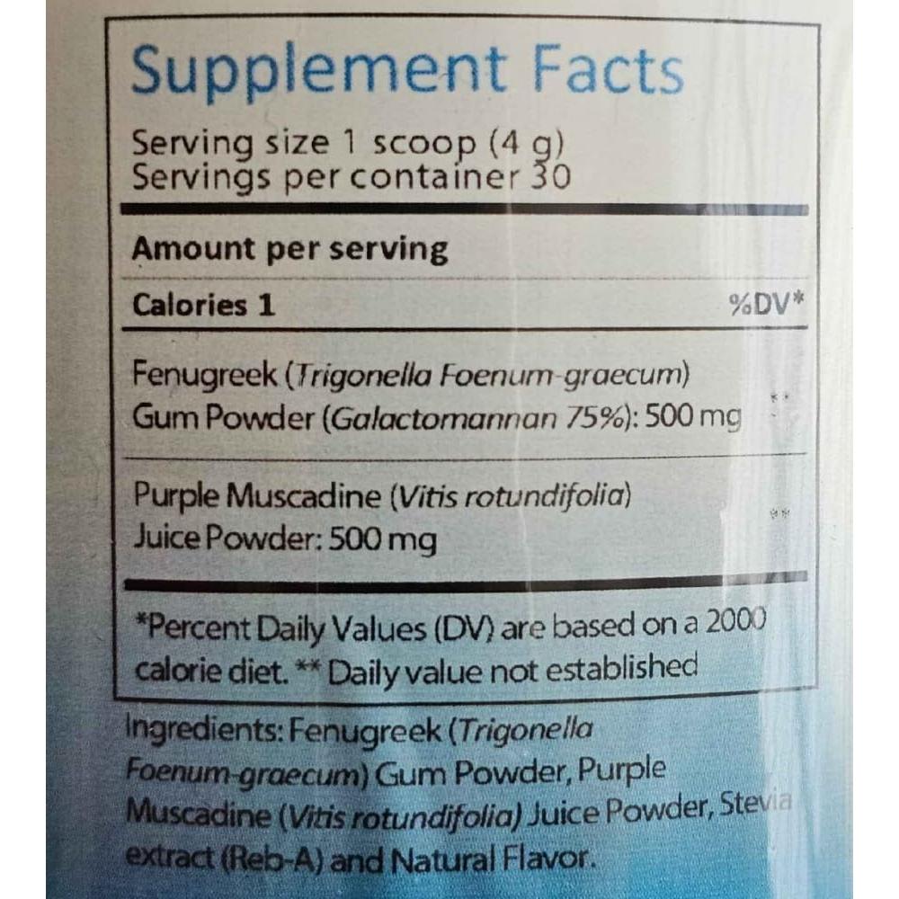 Reddy Naturals Fenu Fiber - Polvo de Fenogreco 120 g - Suplemento Natural