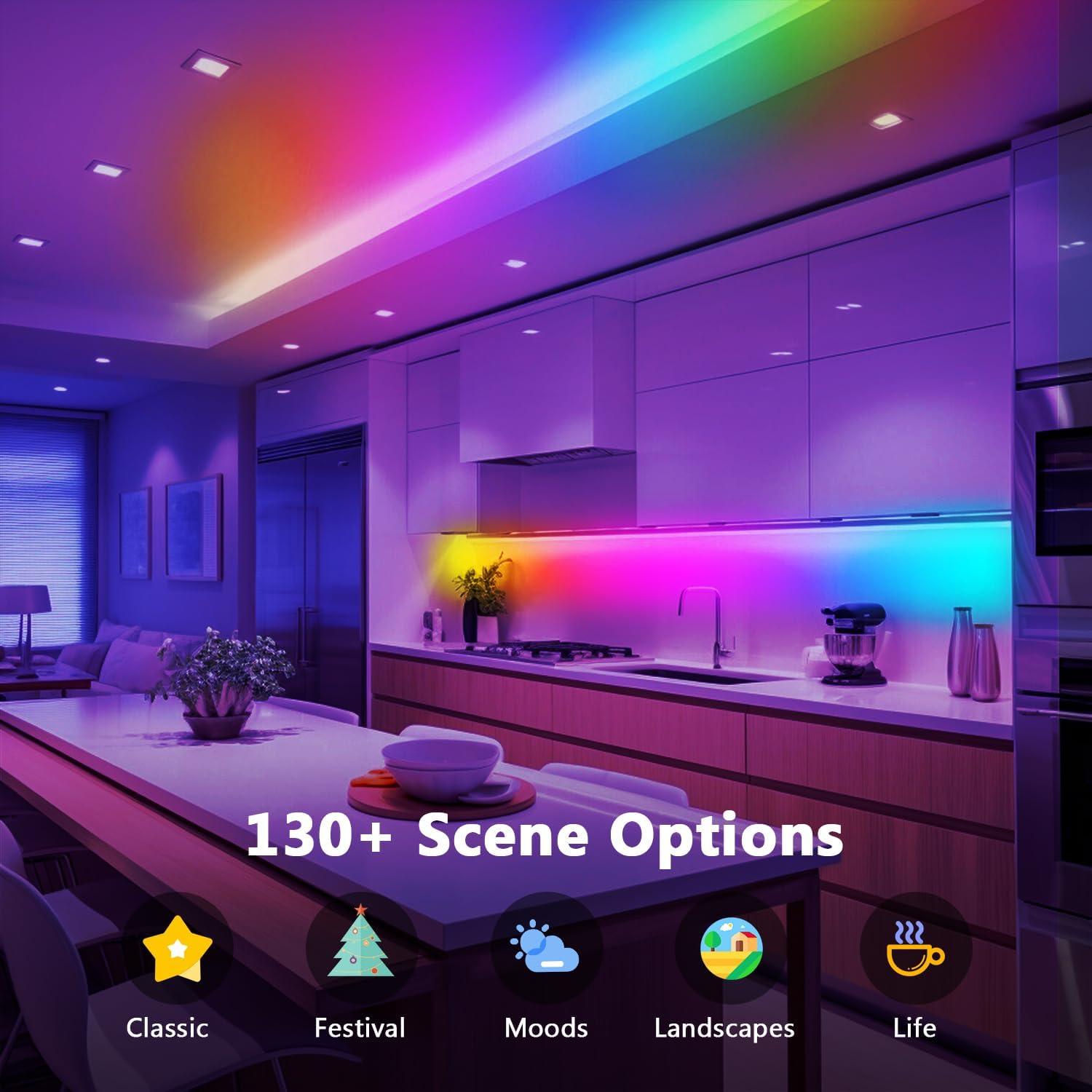 Tiras LED Inteligentes RGB Phopollo 5m Control APP Bluetooth