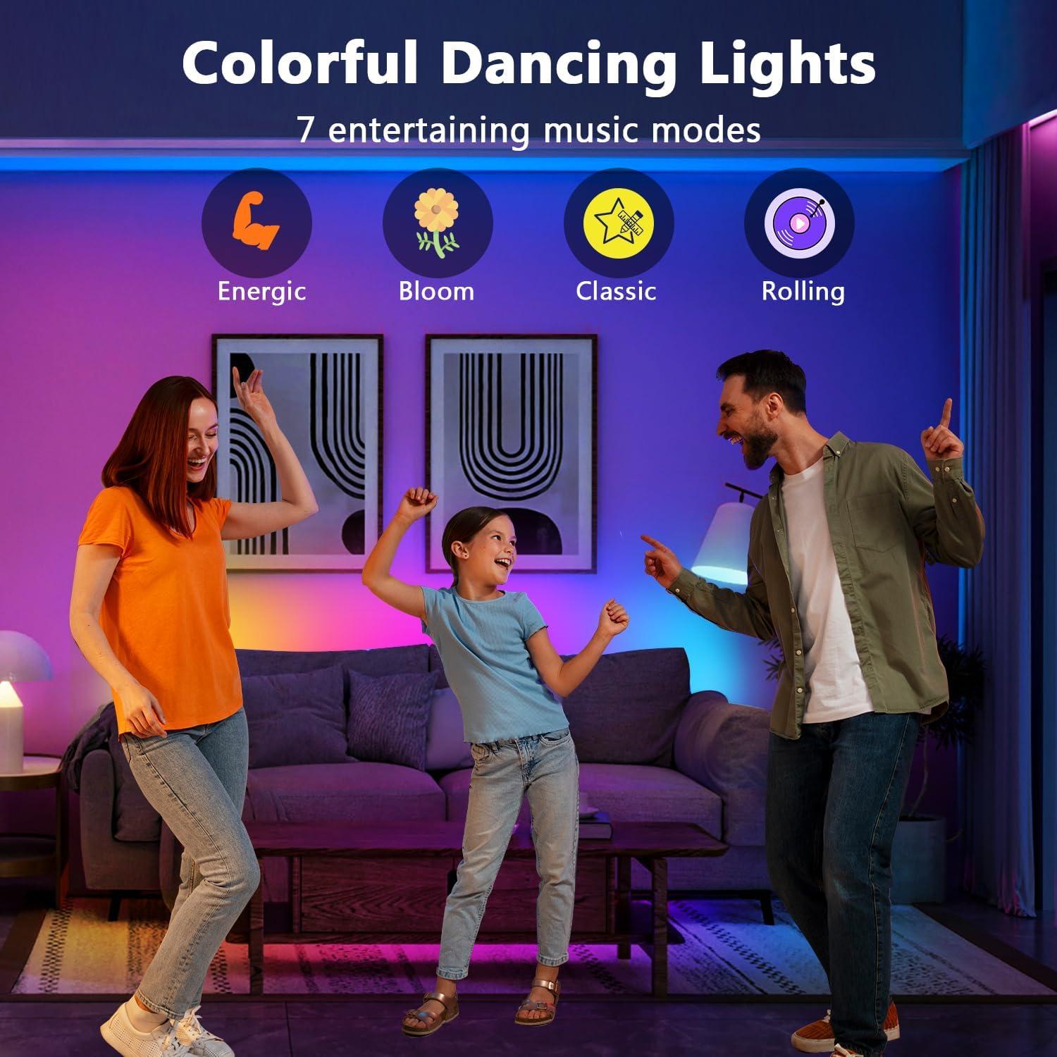 Tiras LED Inteligentes RGB Phopollo 5m Control APP Bluetooth
