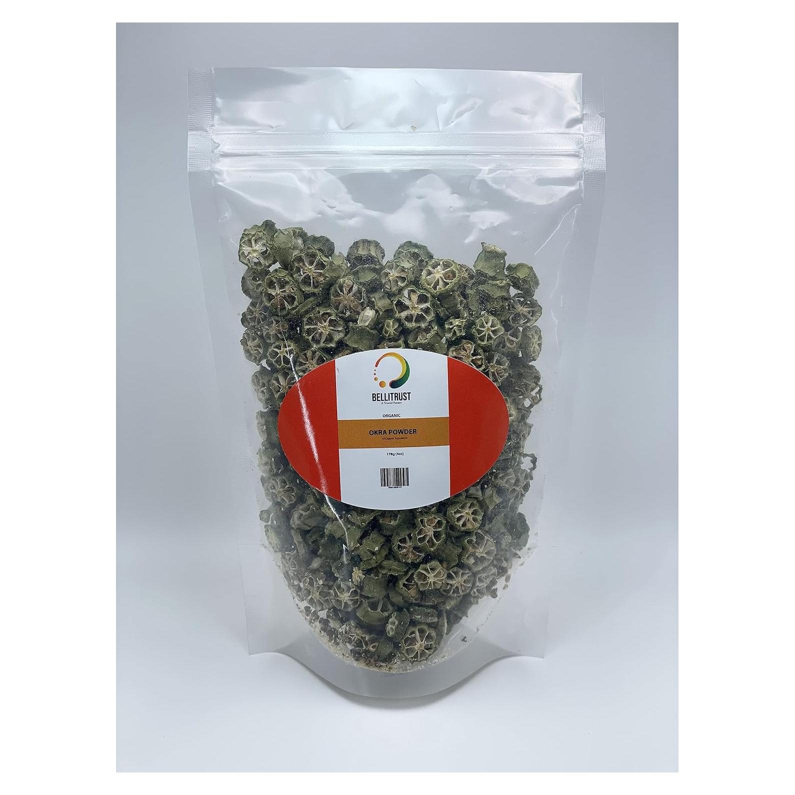 Polvo de Okra Seco 100% Bellitrust - 3 Unidades