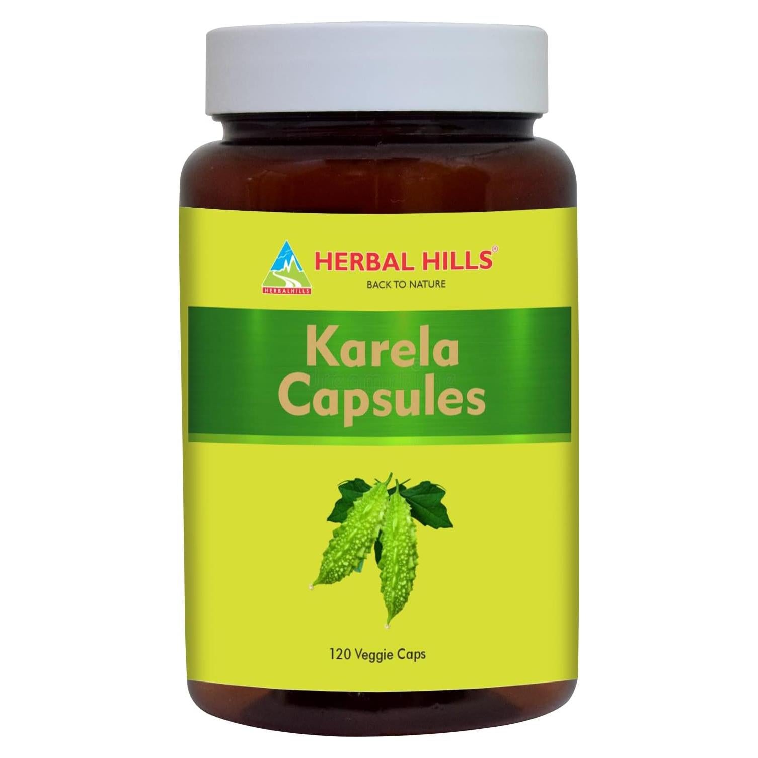 Cápsulas de Melón Amargo Herbal Hills 120 unidades 900 mg