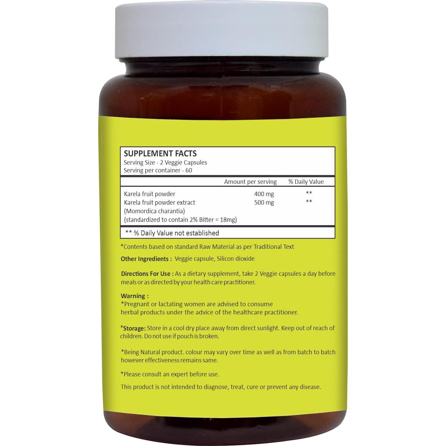 Cápsulas de Melón Amargo Herbal Hills 120 unidades 900 mg