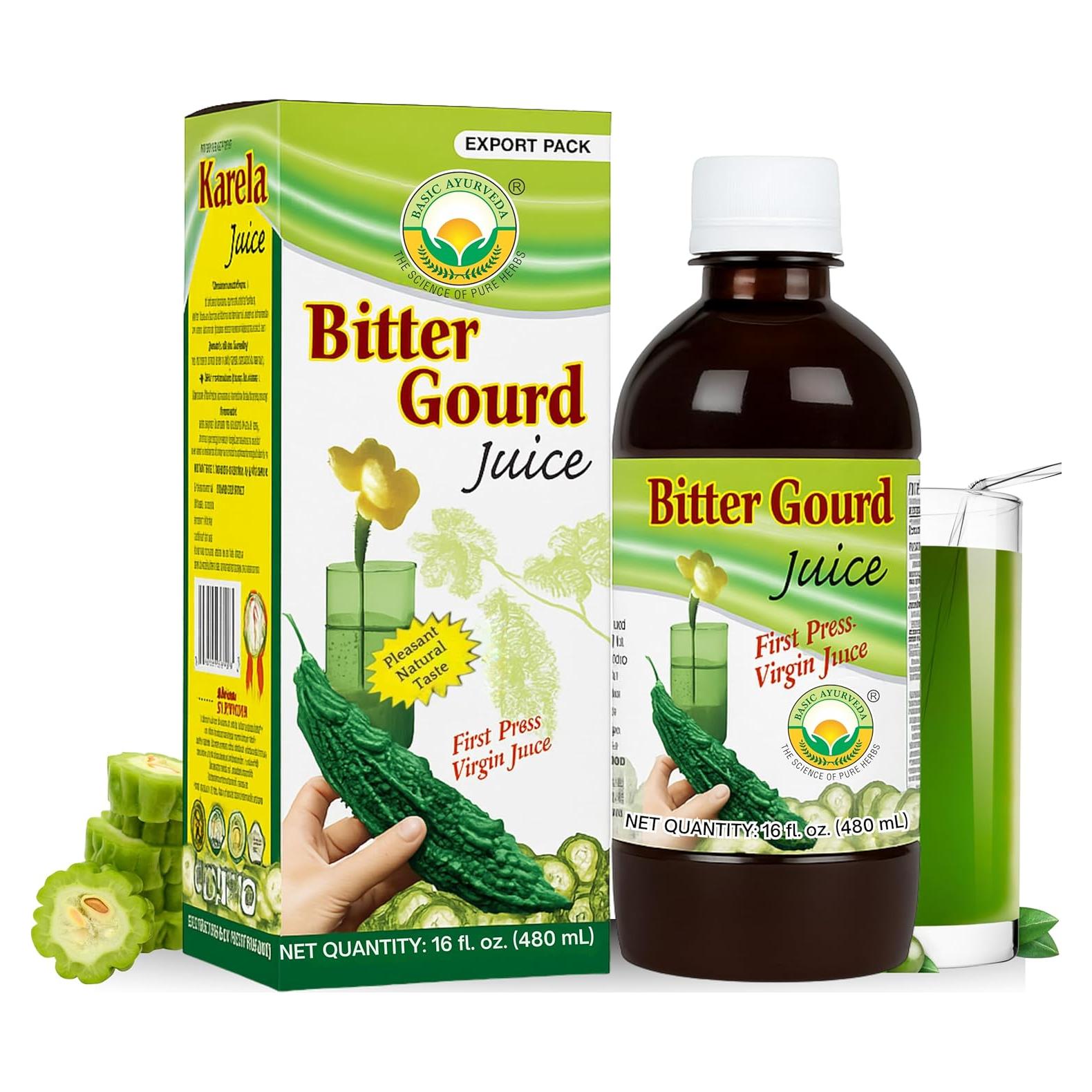 Jugo de Calabaza Amarga Ayurveda Básica 480ml - Salud Digestiva