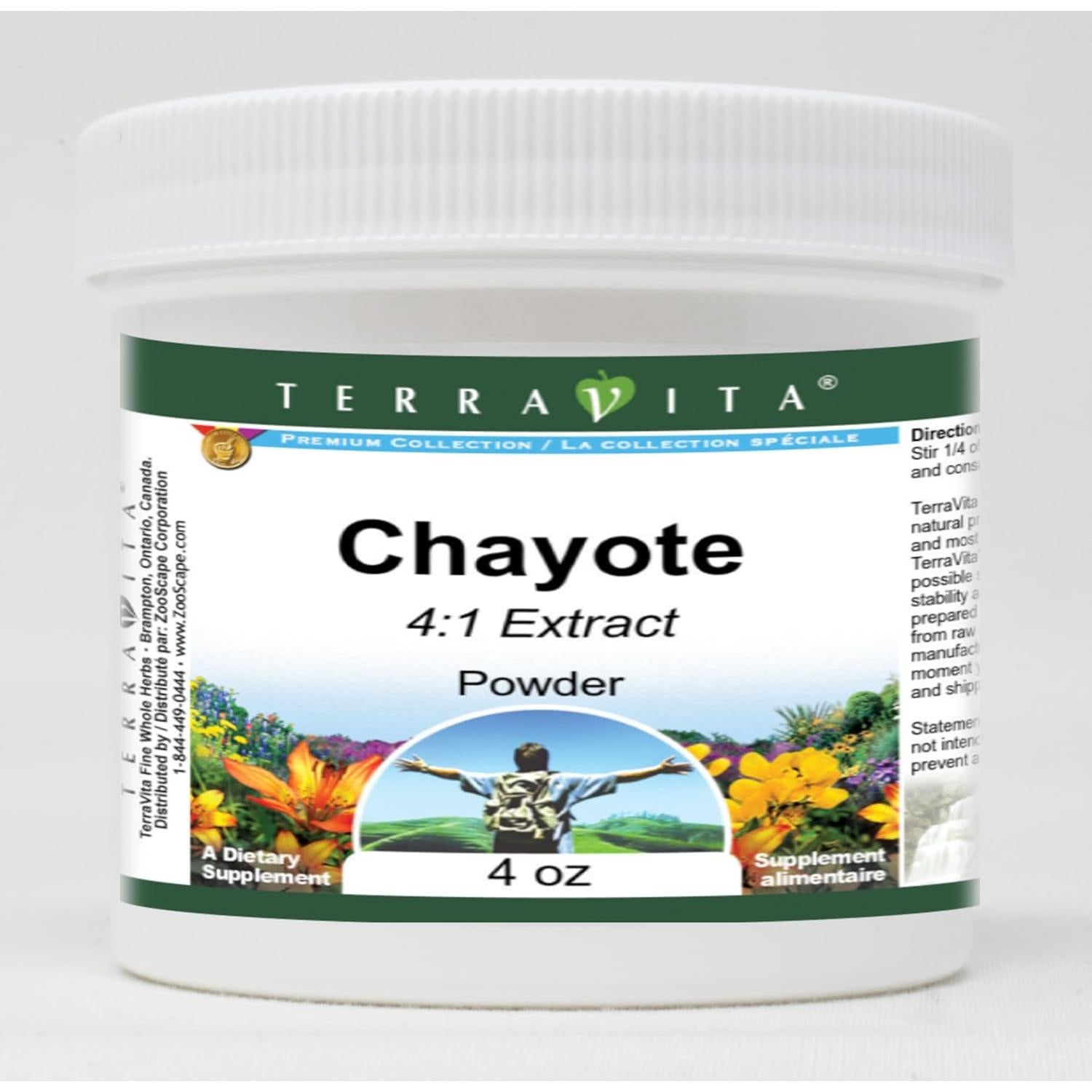 Chayote 4:1 Polvo TerraVita 113.4 g - Paquete de 3