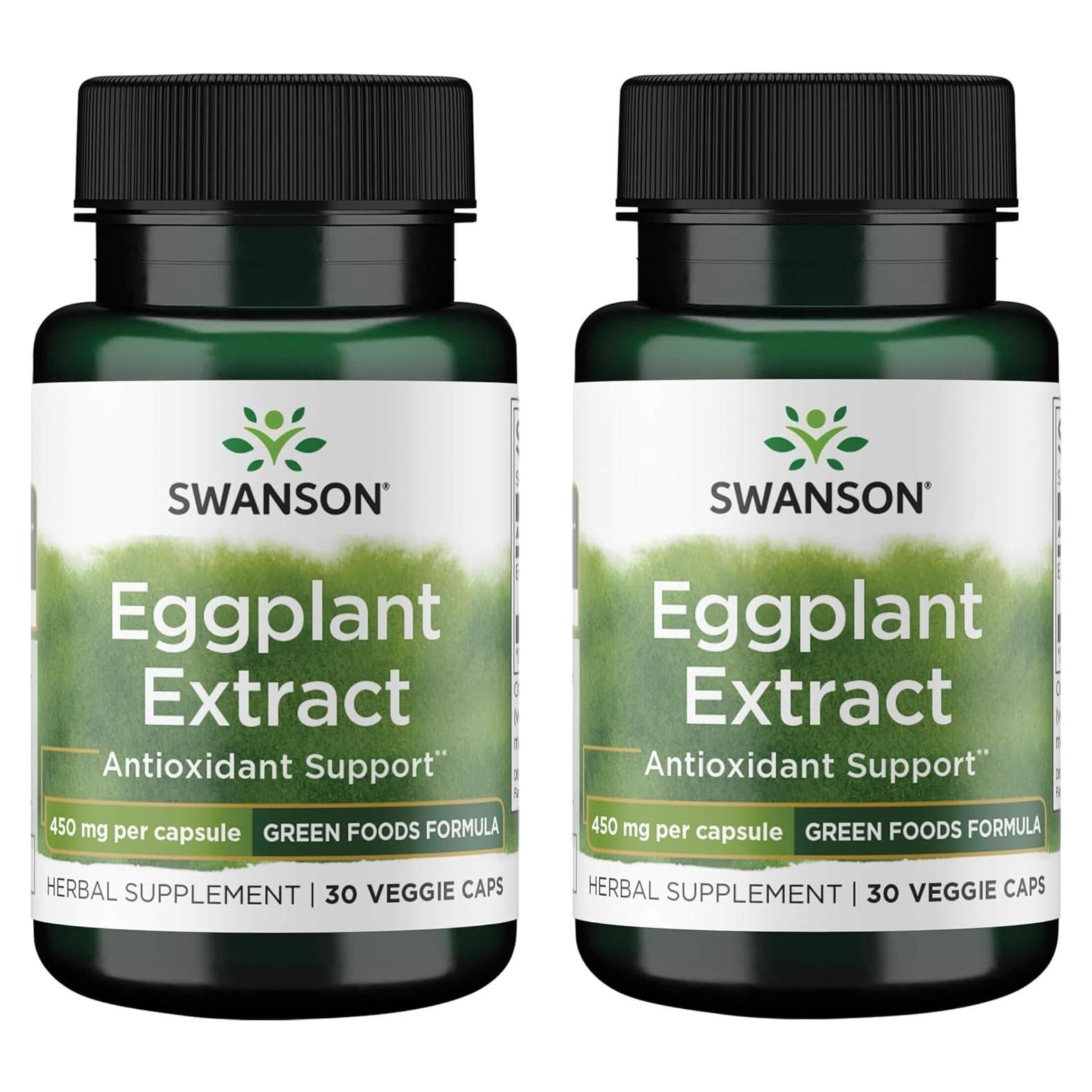 Extracto de Berenjena Swanson 20:1 450 mg 30 Cápsulas Veganas