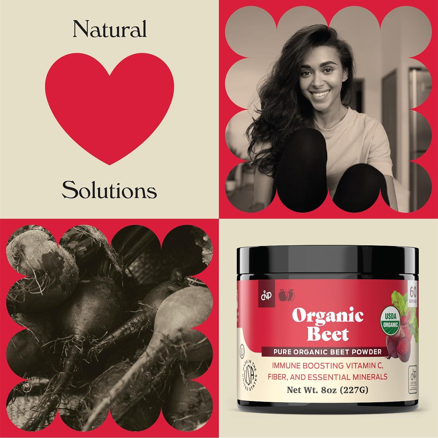 Suplemento de Polvo de Remolacha Orgánica Pura 226.8g - 60 Porciones