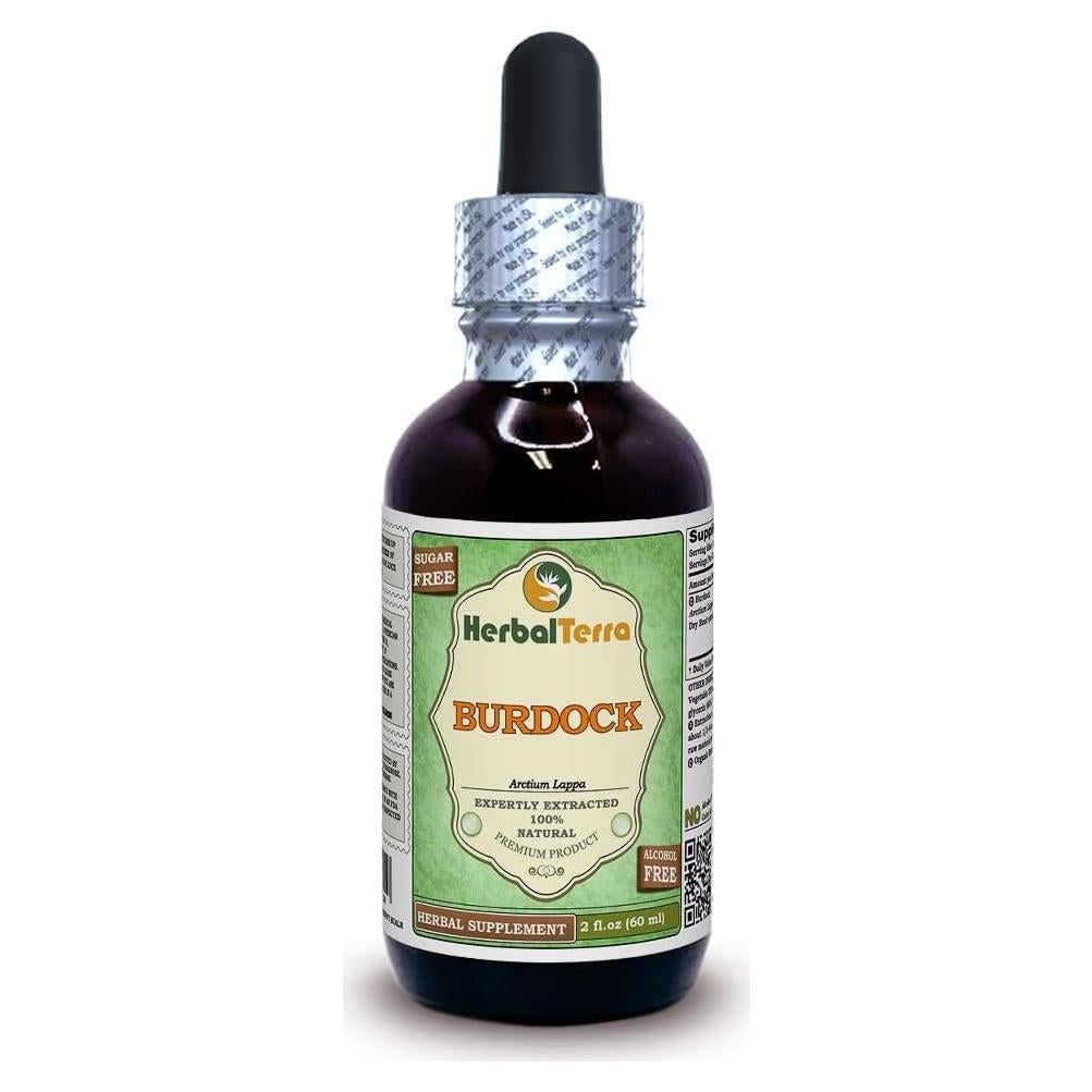 Extracto Líquido Orgánico de Bardana Sin Alcohol 60 ml Herbal Terra