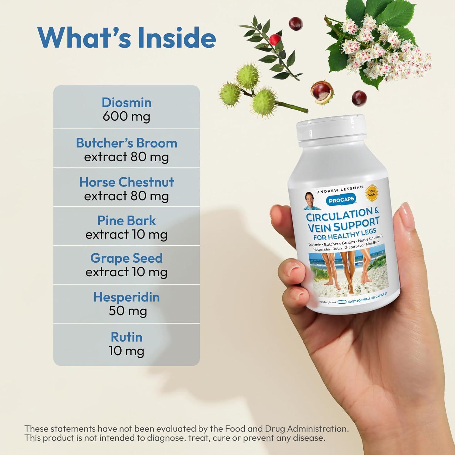 Suplemento Circulación Andrew Lessman 30 Cápsulas Diosmina