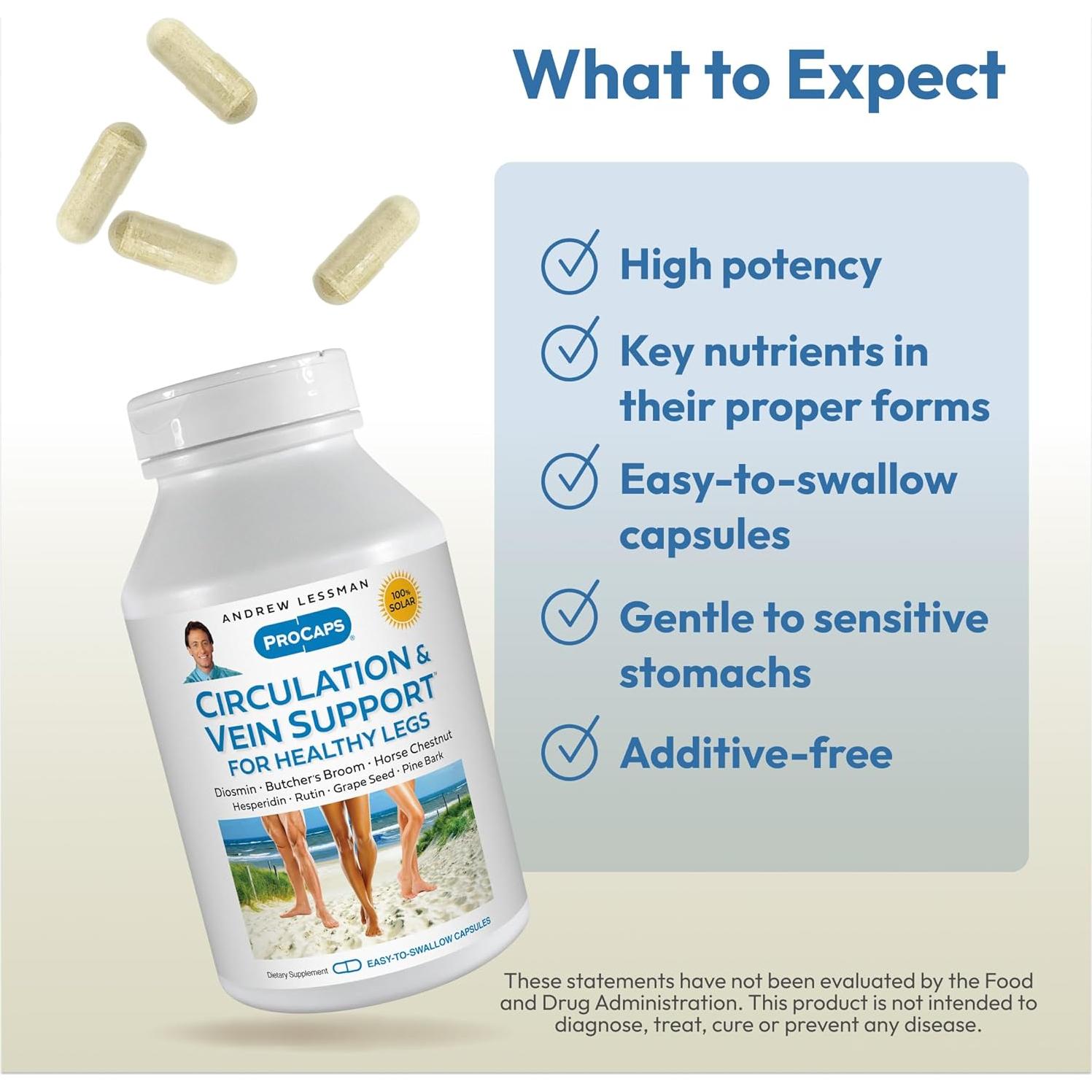 Suplemento Circulación Andrew Lessman 30 Cápsulas Diosmina