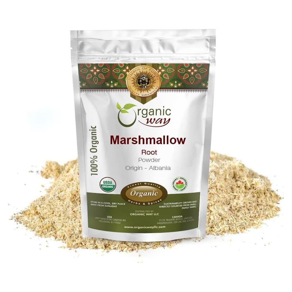 Polvo de Raíz de Malvavisco Orgánico 453g - Organic Way