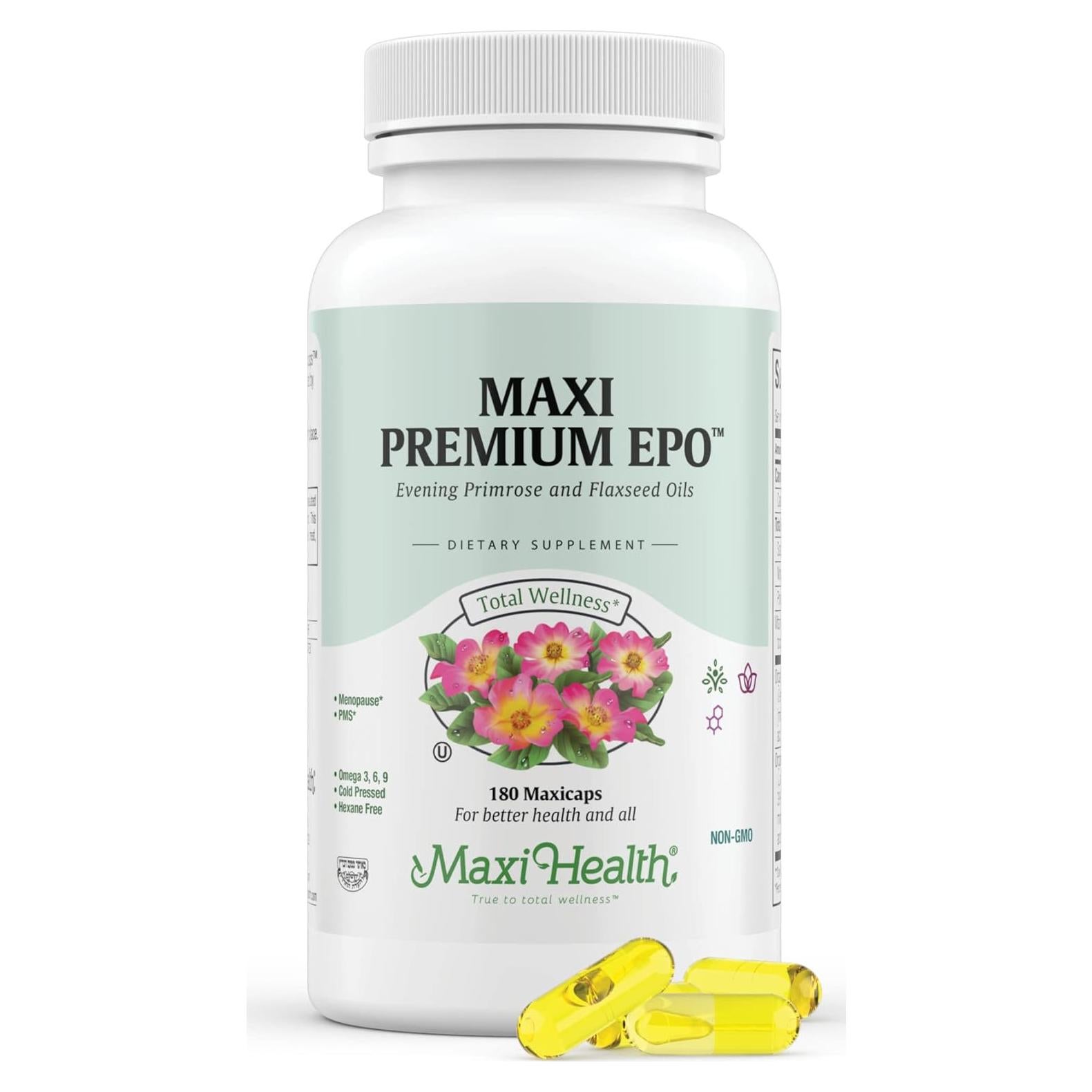 Maxi Salud Aceite de Onagra y Semillas de Lino 180 Cápsulas